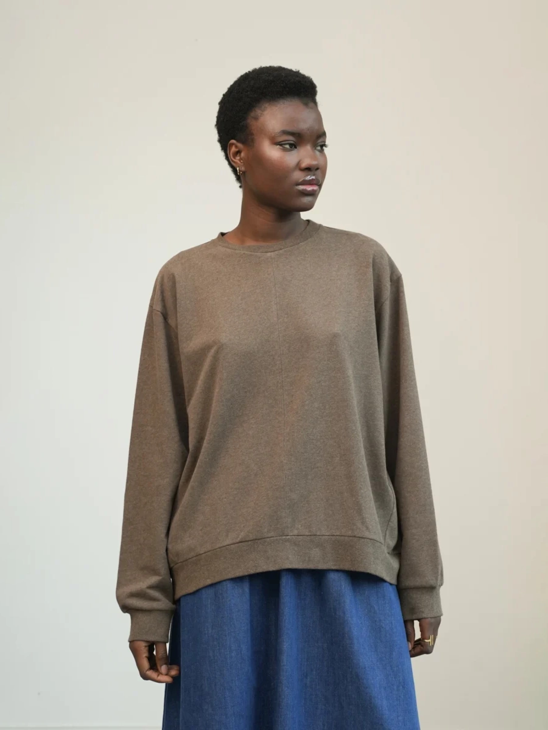 Pullover Madison brown marl Beaumont Organic
