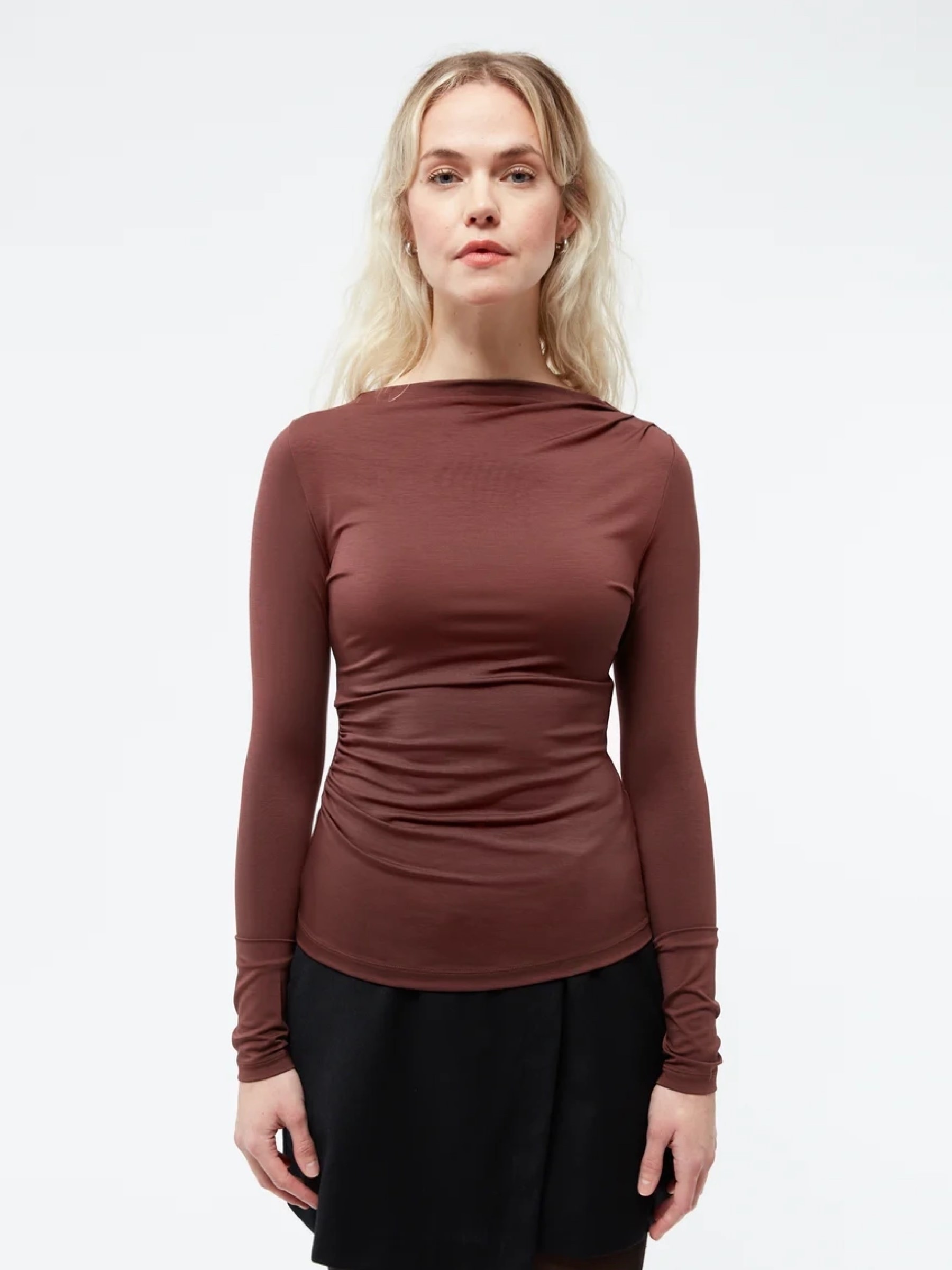 Longsleeve Ronja burned brown Givn Berlin