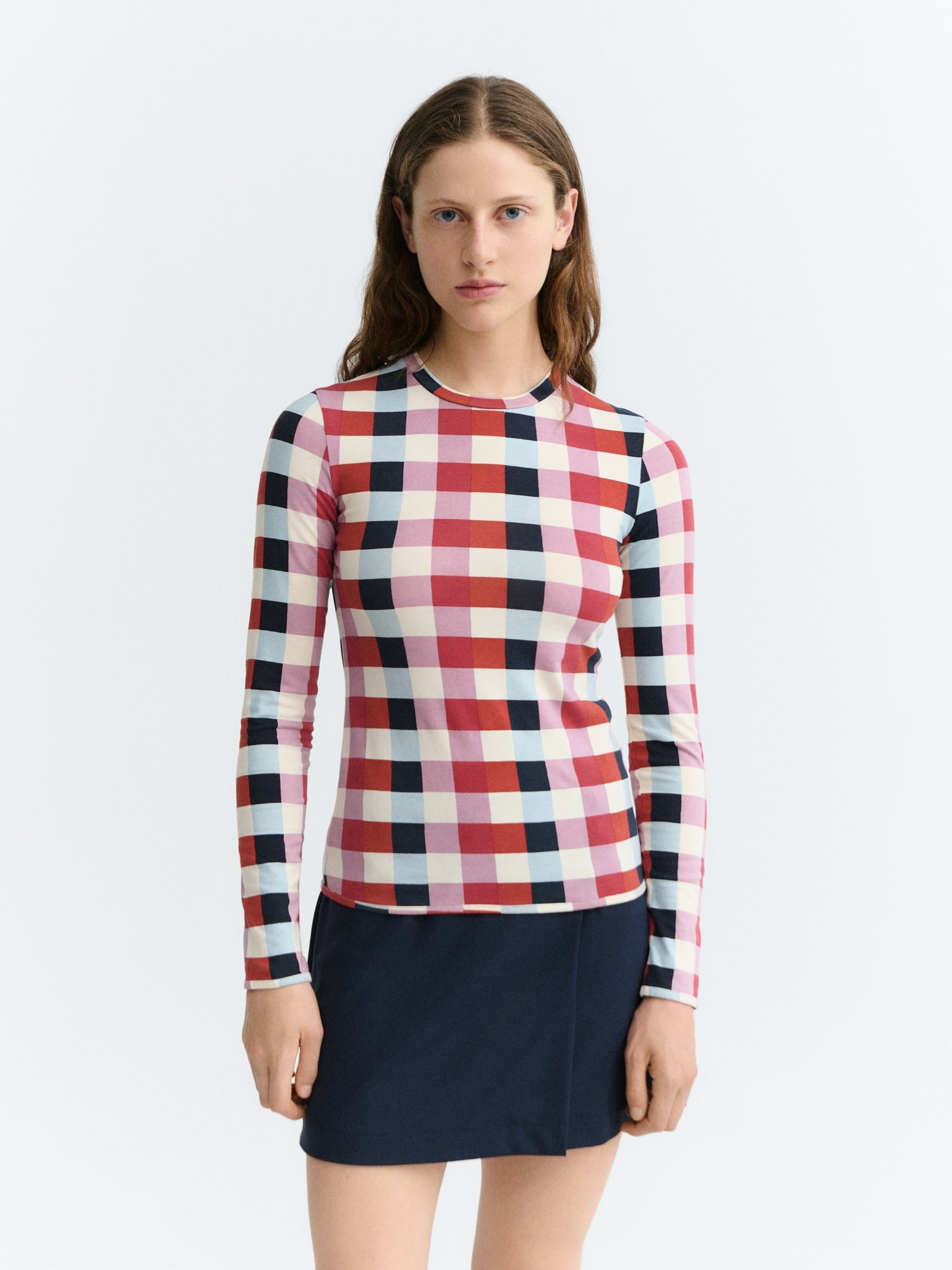 Longsleeve Brisa Top cheshire checks Thinking Mu