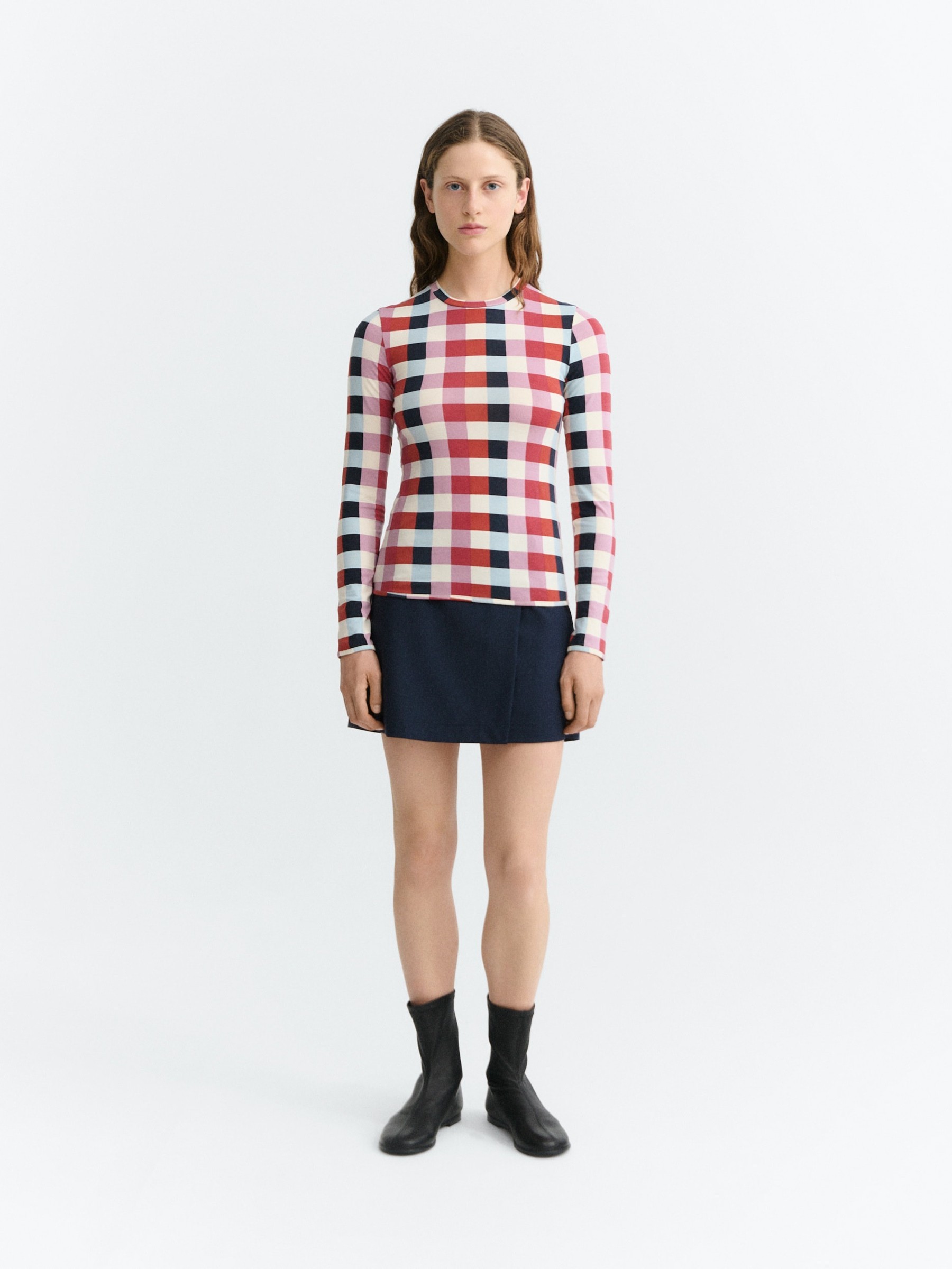 Longsleeve Brisa Top cheshire checks Thinking Mu