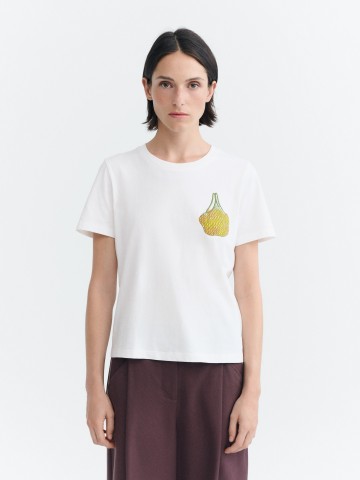 T-Shirt Ida Tee limes white Thinking Mu