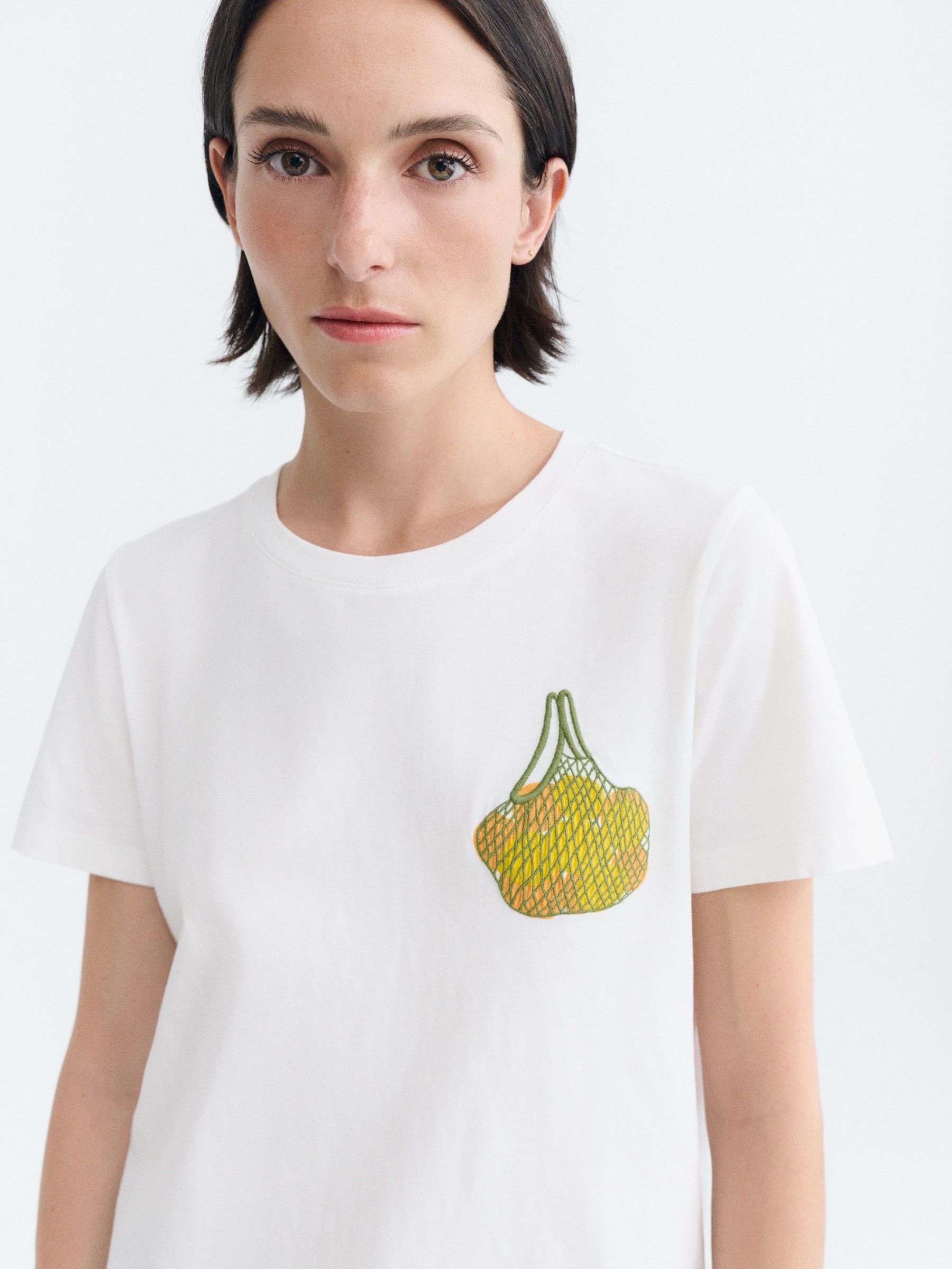 T-Shirt Ida Tee limes white Thinking Mu
