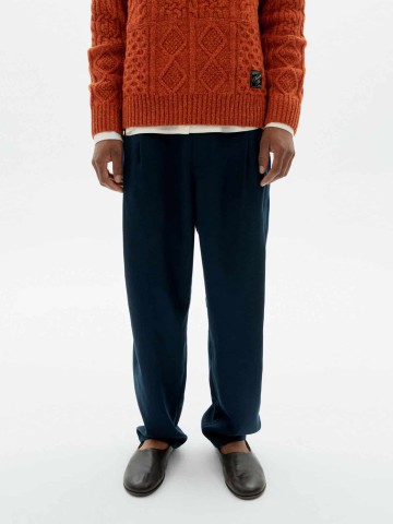 Hose Sigurd Pants navy Thinking Mu