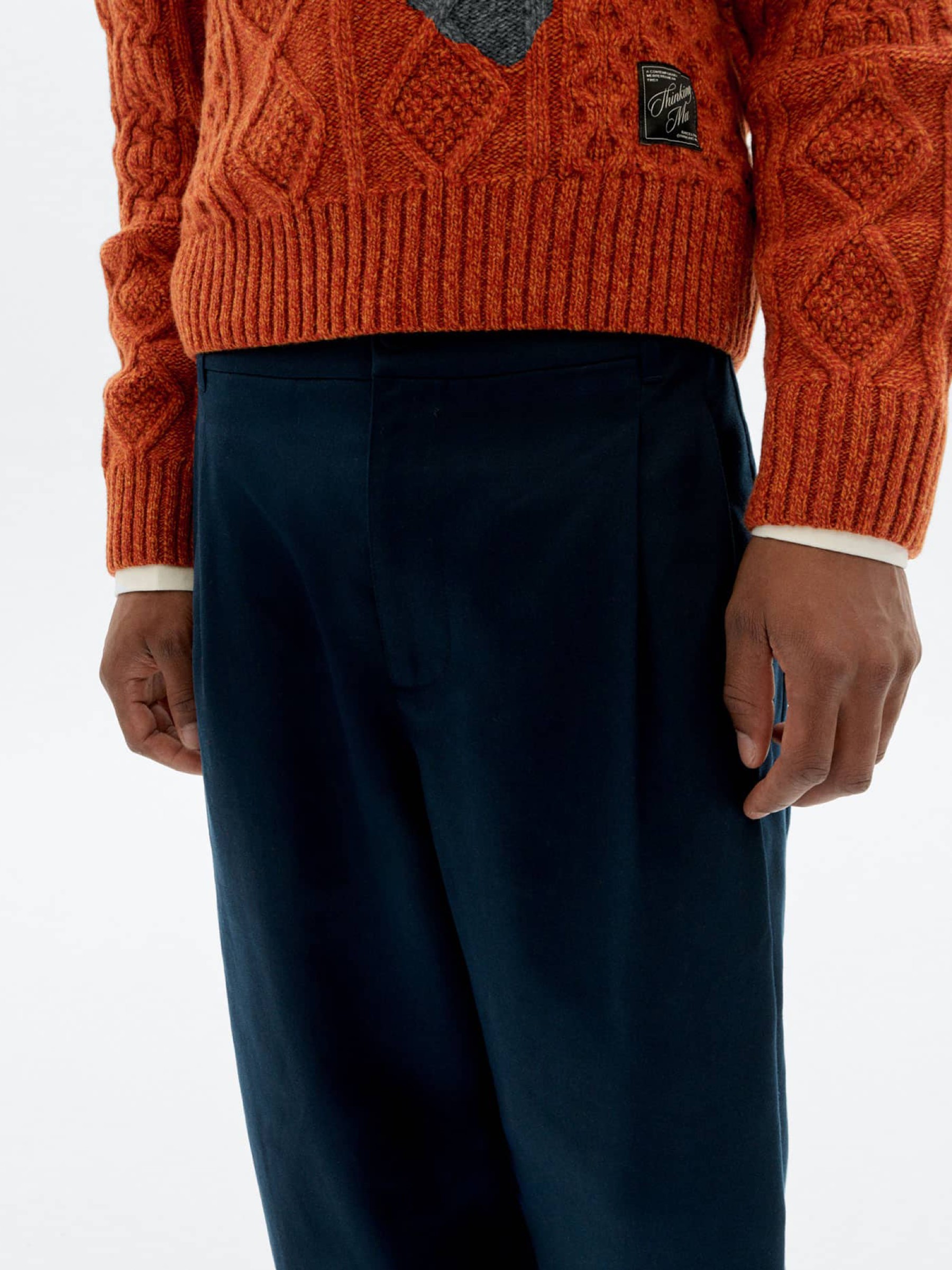 Hose Sigurd Pants navy Thinking Mu