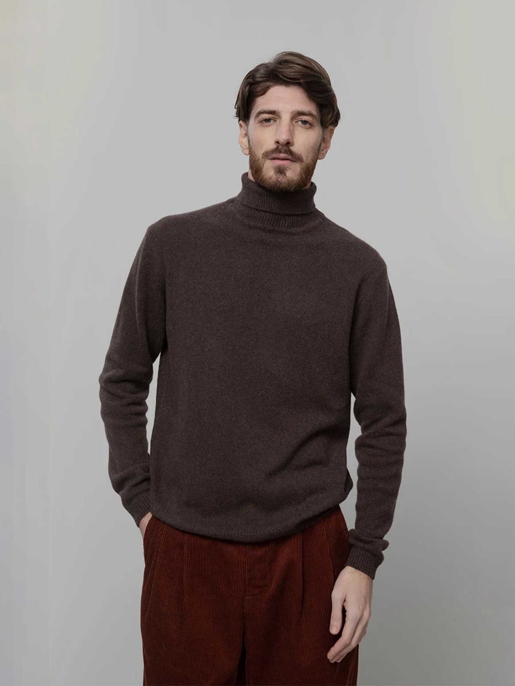 Pullover Dimitri brown corteccia Rifo