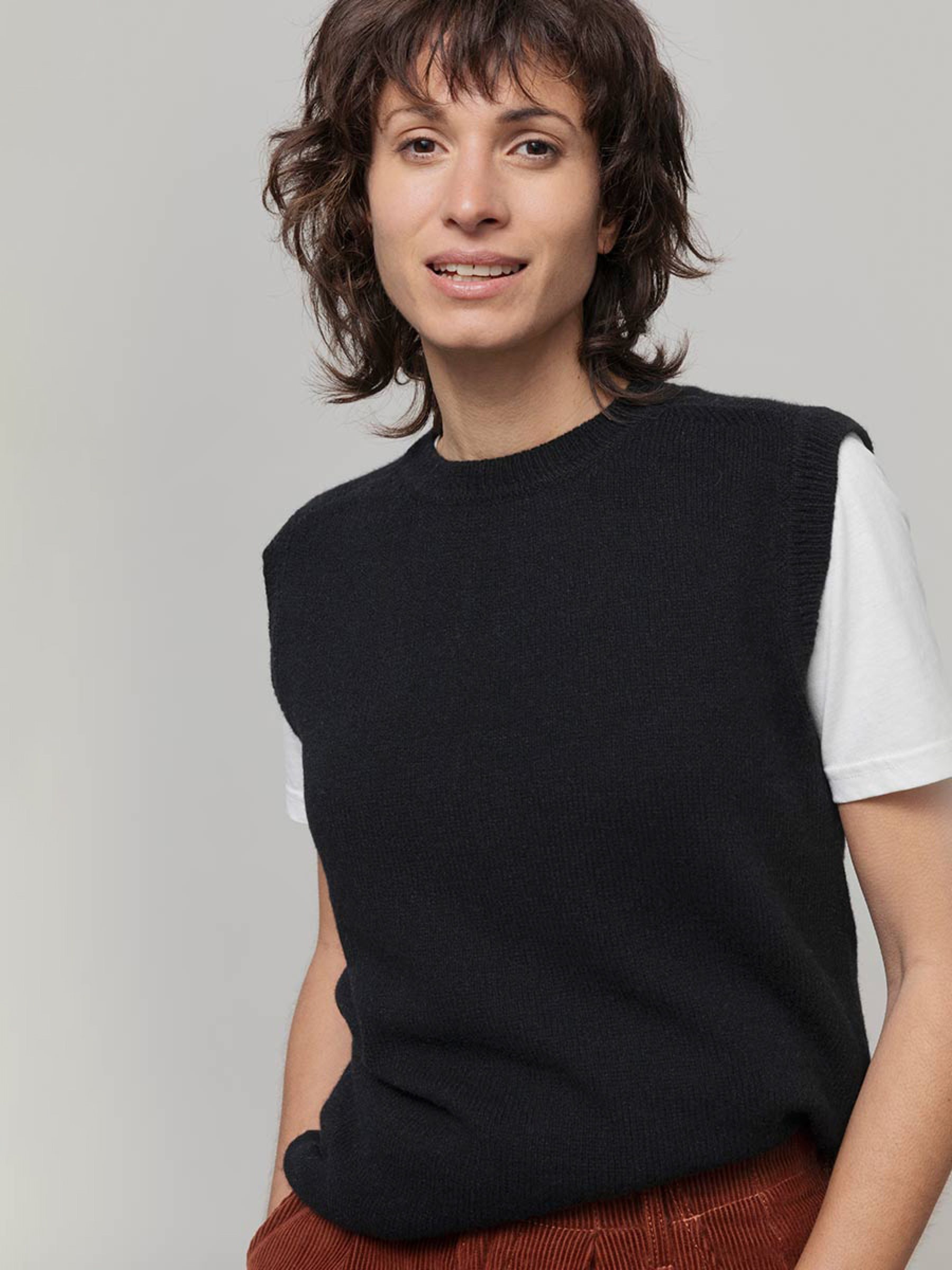 Weste Angela black ardesia Rifo
