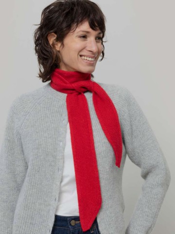 Schal Dina red papavero Rifo