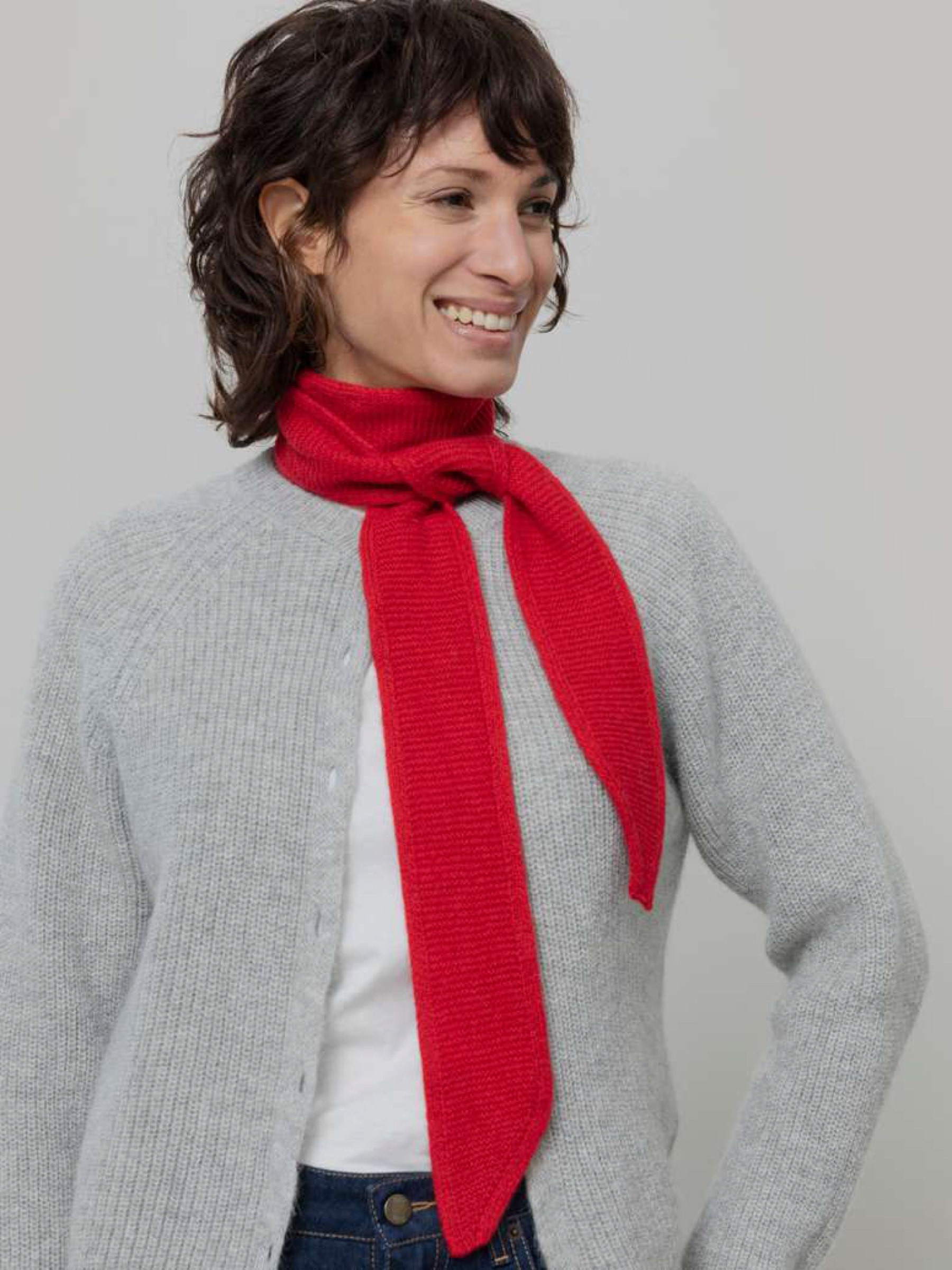 Schal Dina red papavero Rifo