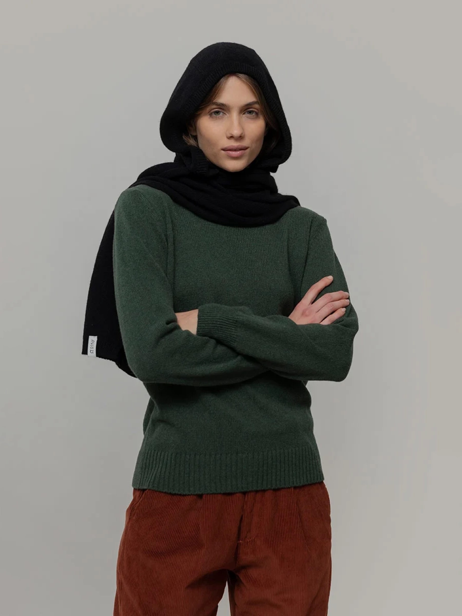 Schal Ilenia black ardesia Rifo