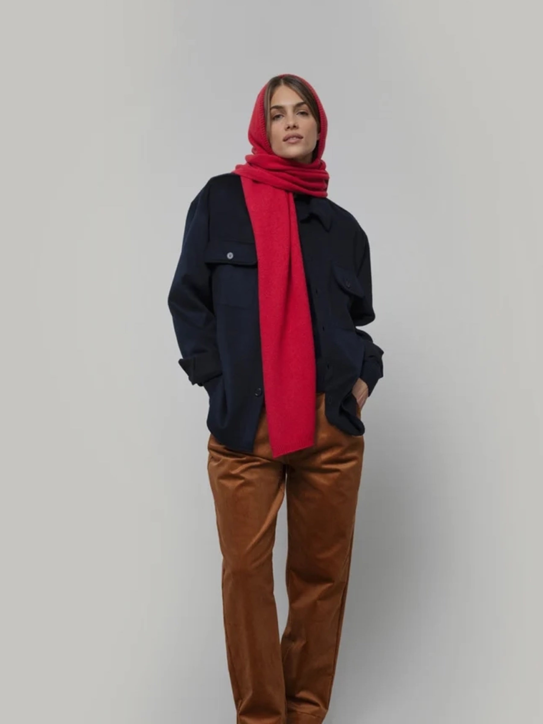 Schal Ilenia red papavero Rifo