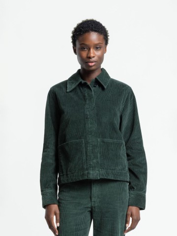 Jacke Ota dark green cord Kings of Indigo – K.O.I.