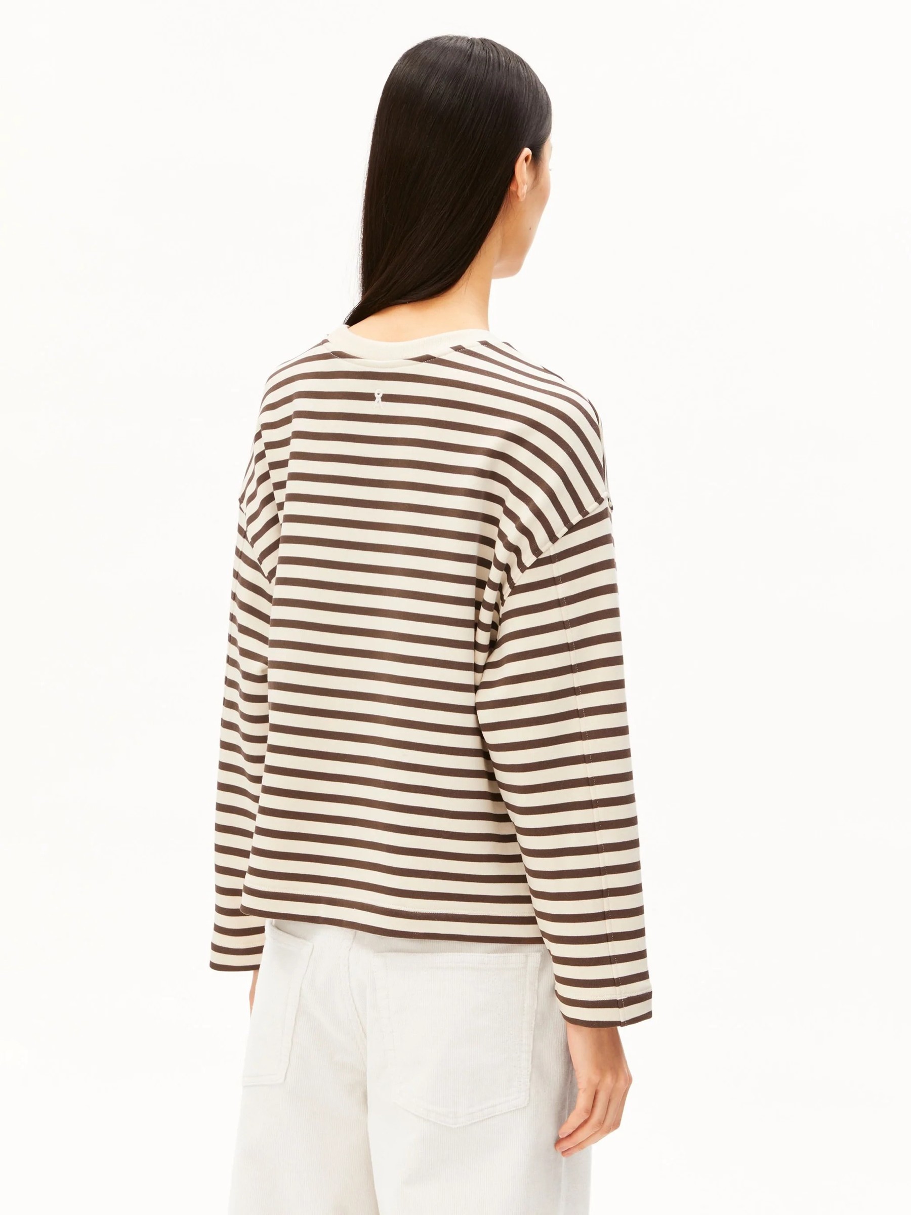 Pullover Frankaa Maarlen Stripe undyed-claystone Armedangels