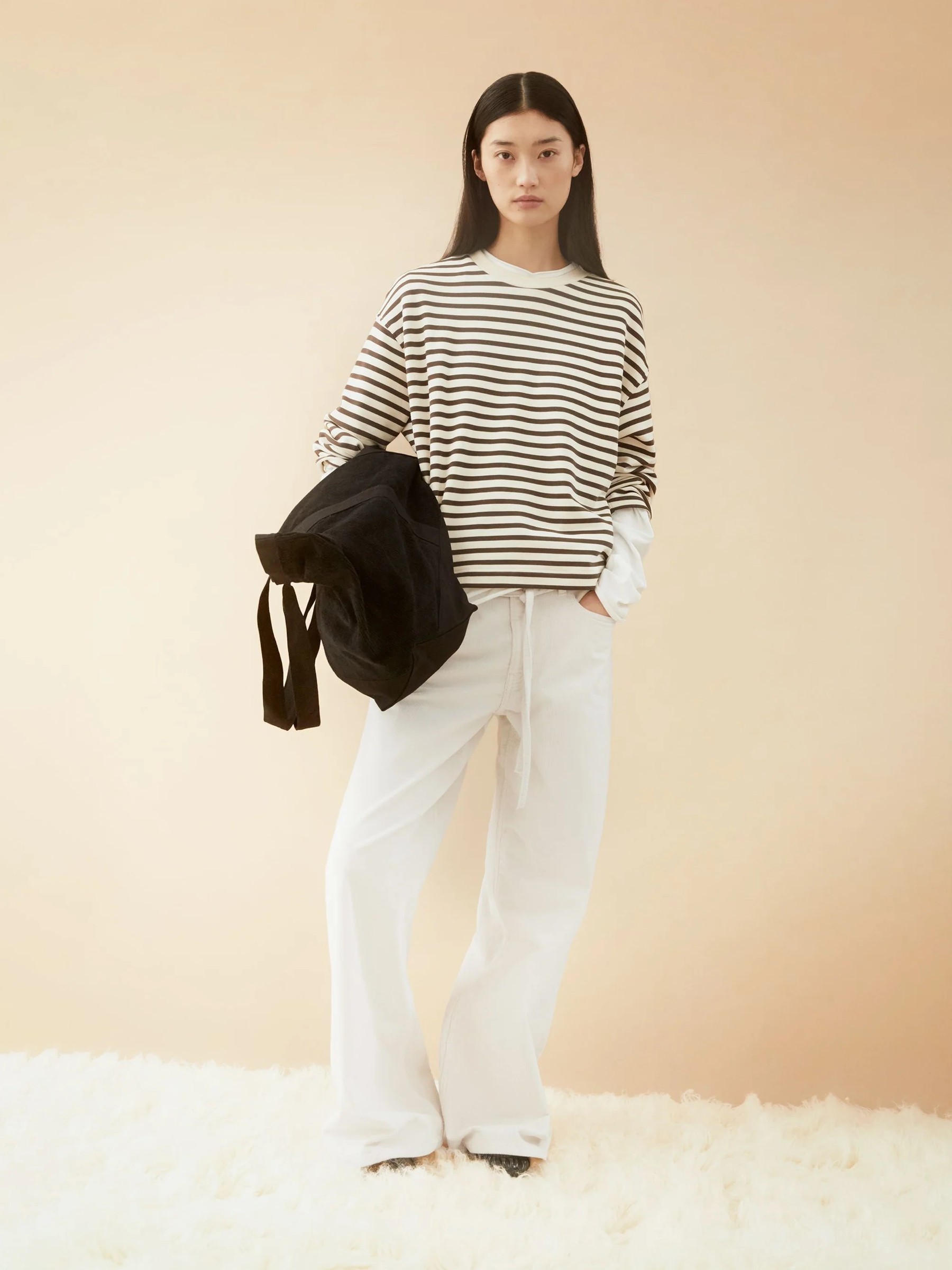 Pullover Frankaa Maarlen Stripe undyed-claystone Armedangels