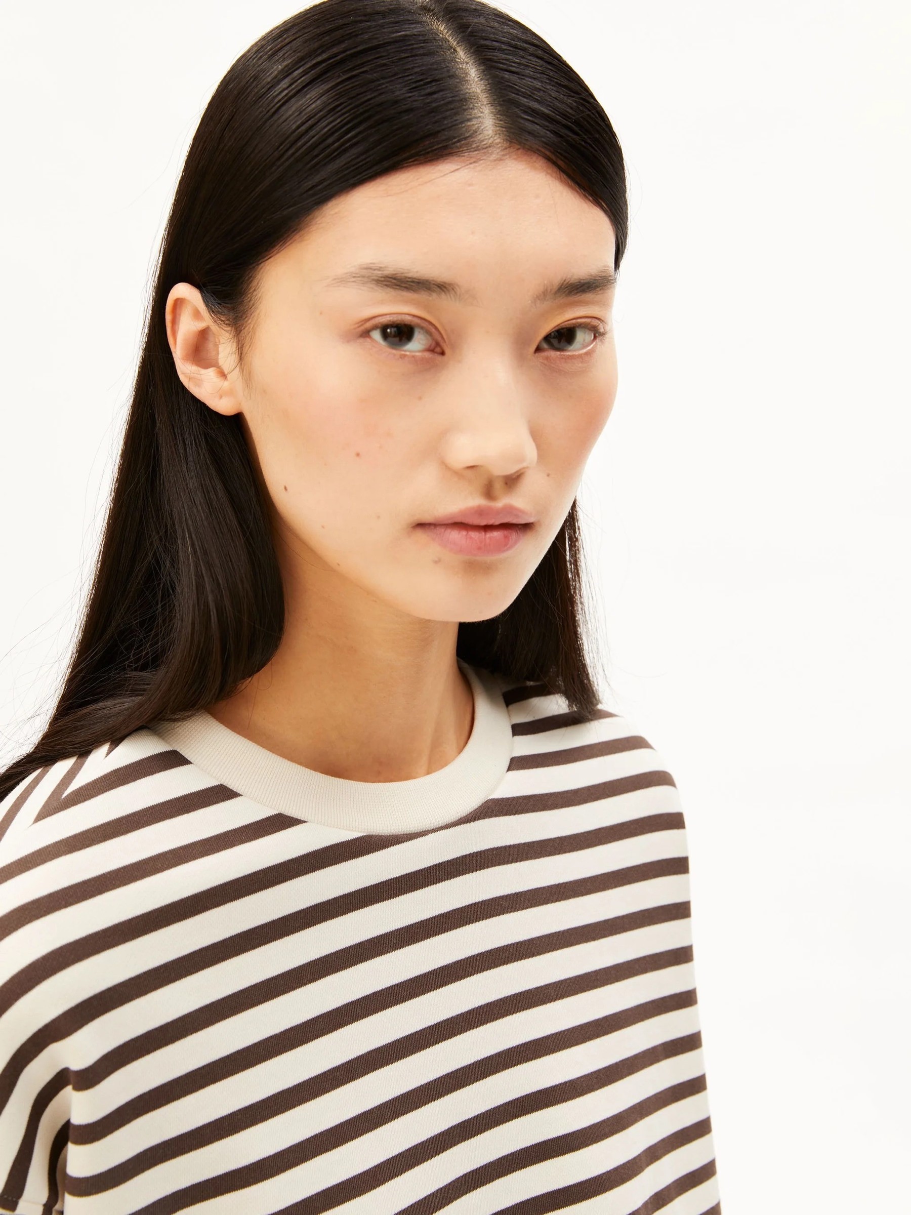 Pullover Frankaa Maarlen Stripe undyed-claystone Armedangels