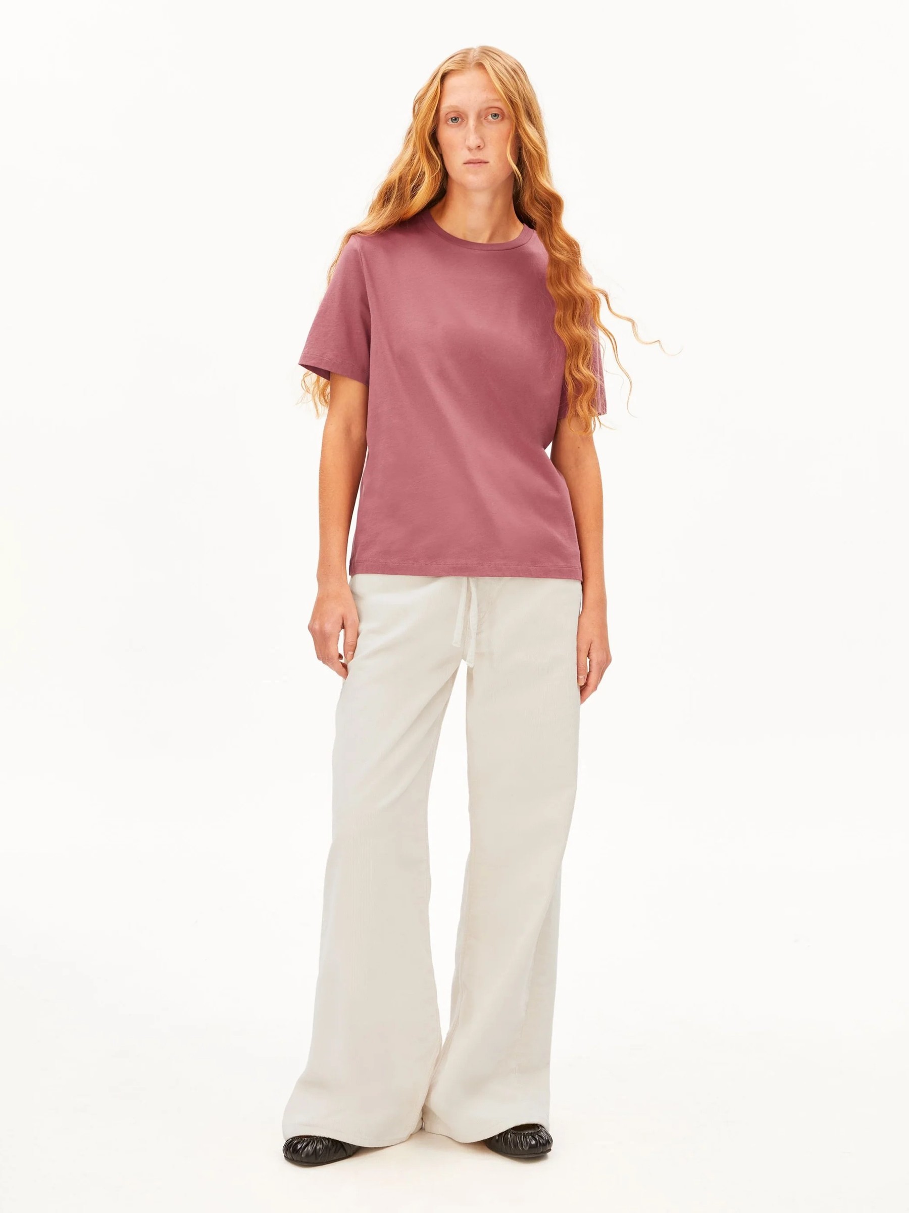 T-Shirt Lualaa velvet ember Armedangels