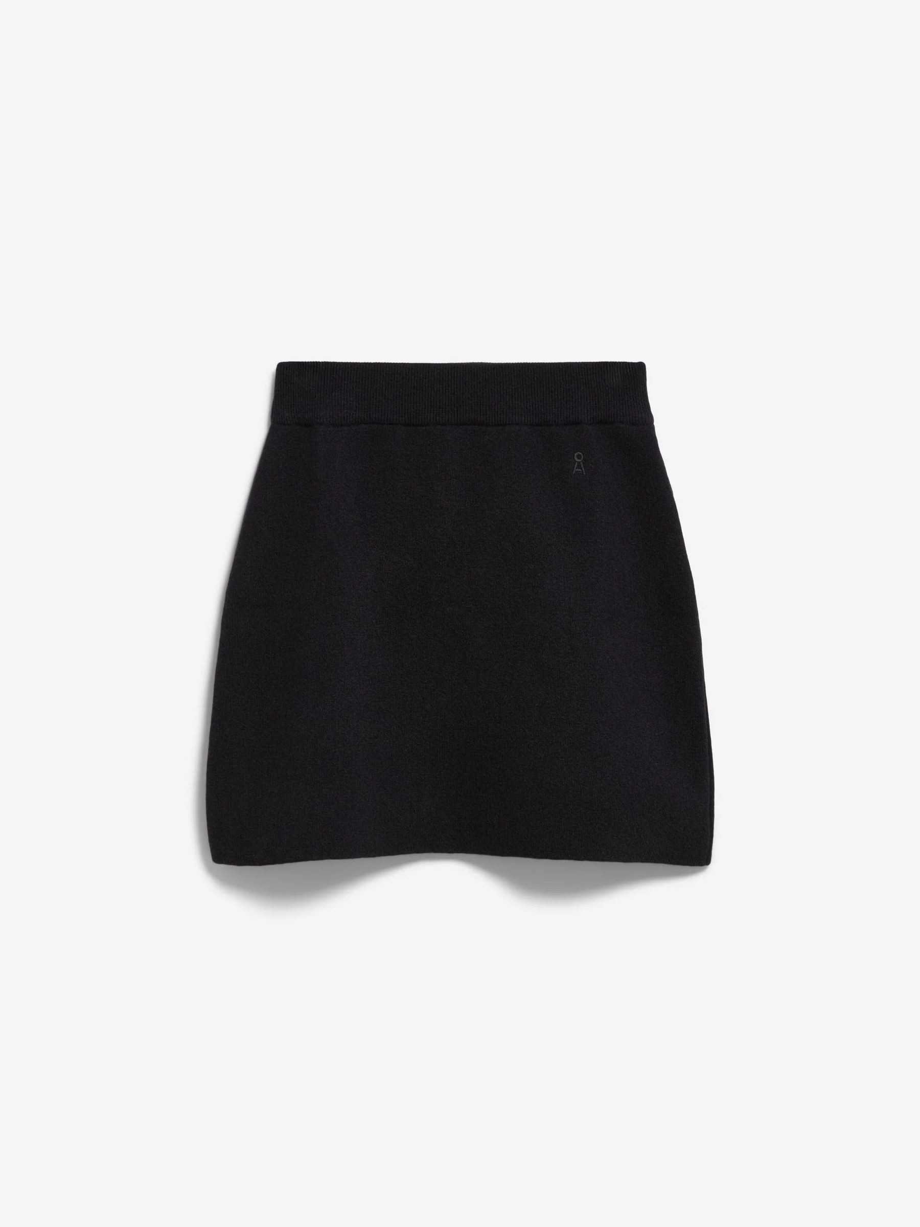 Rock Cotton-Wool Mini Knit Skirt black Armedangels