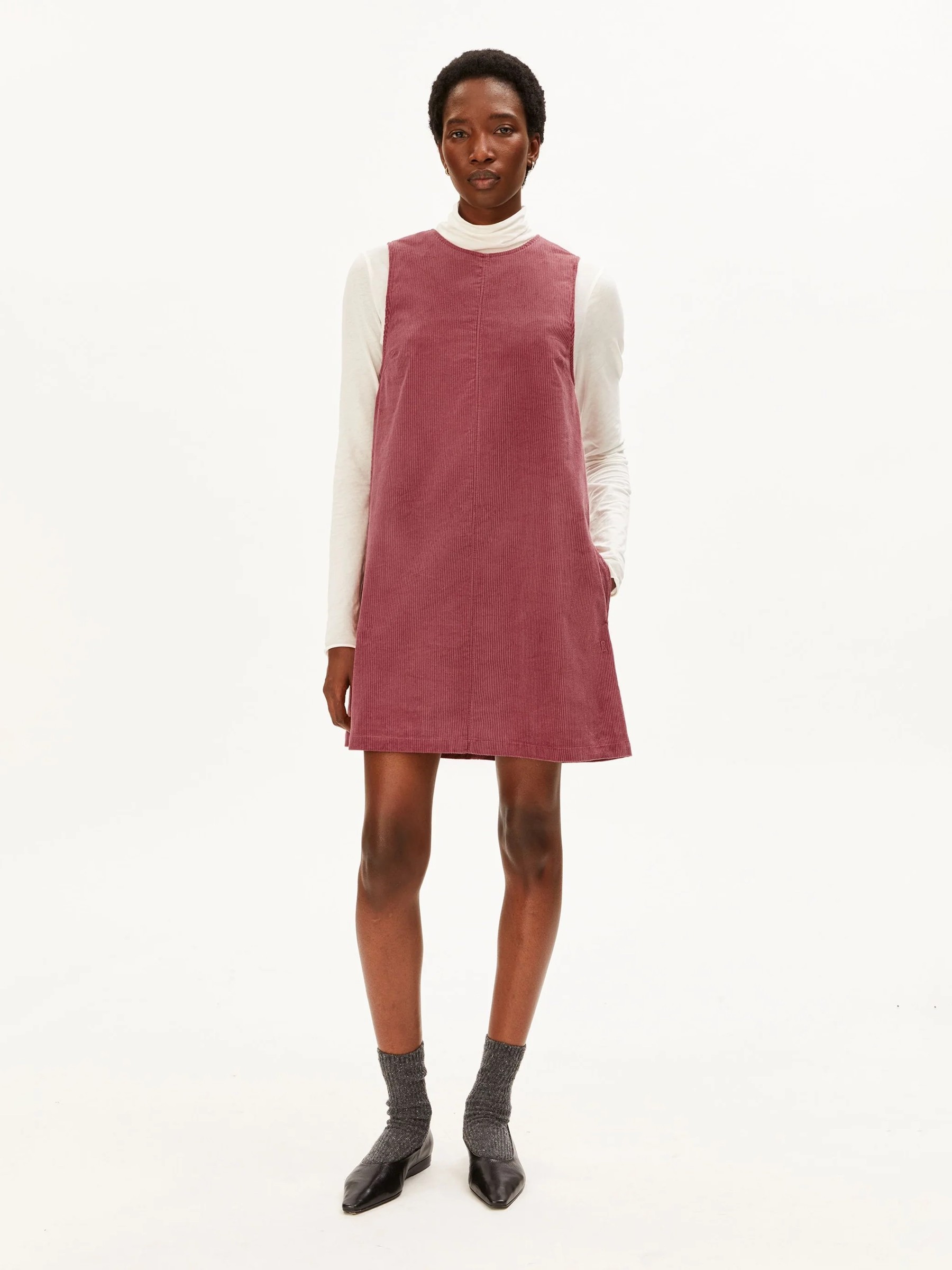 Kleid Cord Mini Dress velvet ember Armedangels