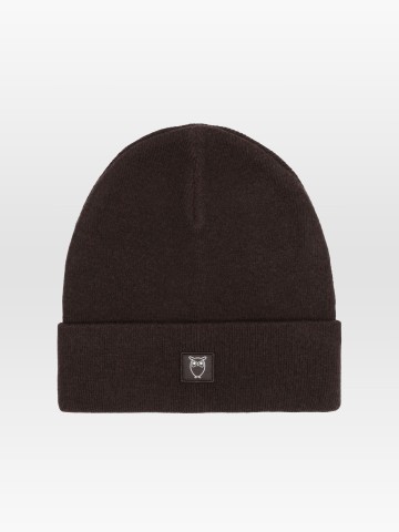 Mütze Wool Beanie chocolate torte Knowledge Cotton Apparel
