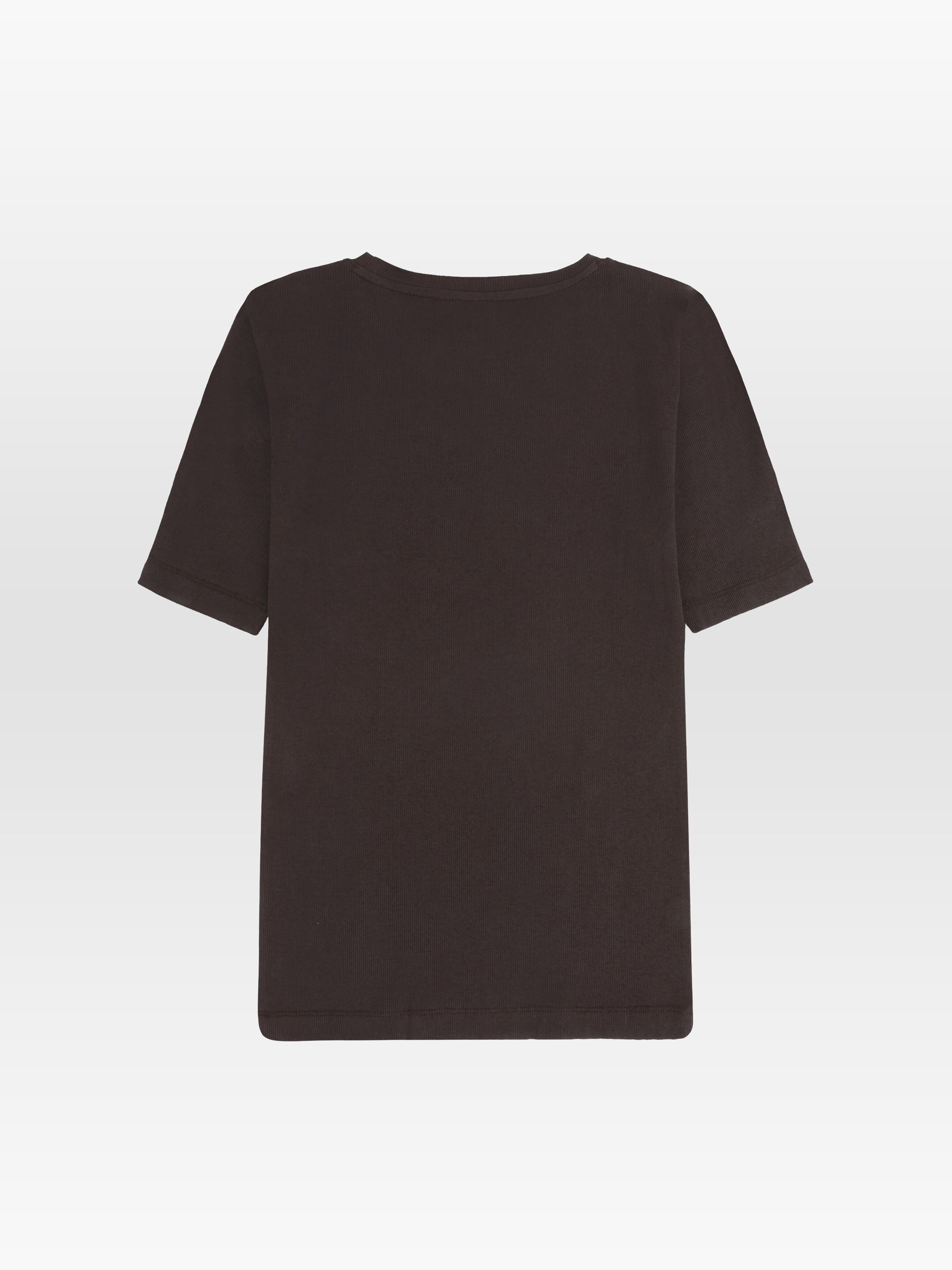 Rib T-Shirt chocolate torte Knowledge Cotton Apparel
