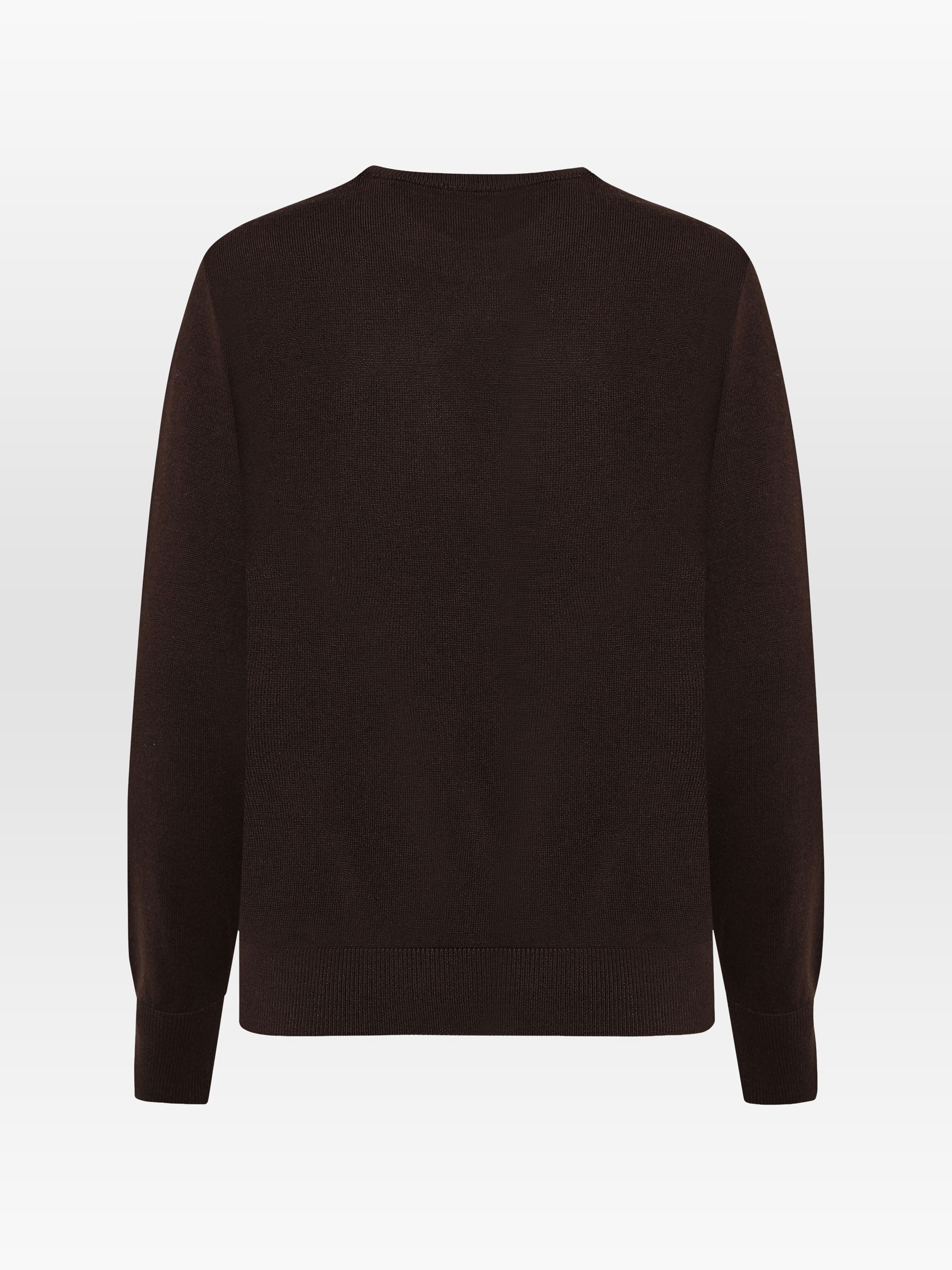 Pullover Fine Merino Crew Neck chocolate torte Knowledge Cotton Apparel