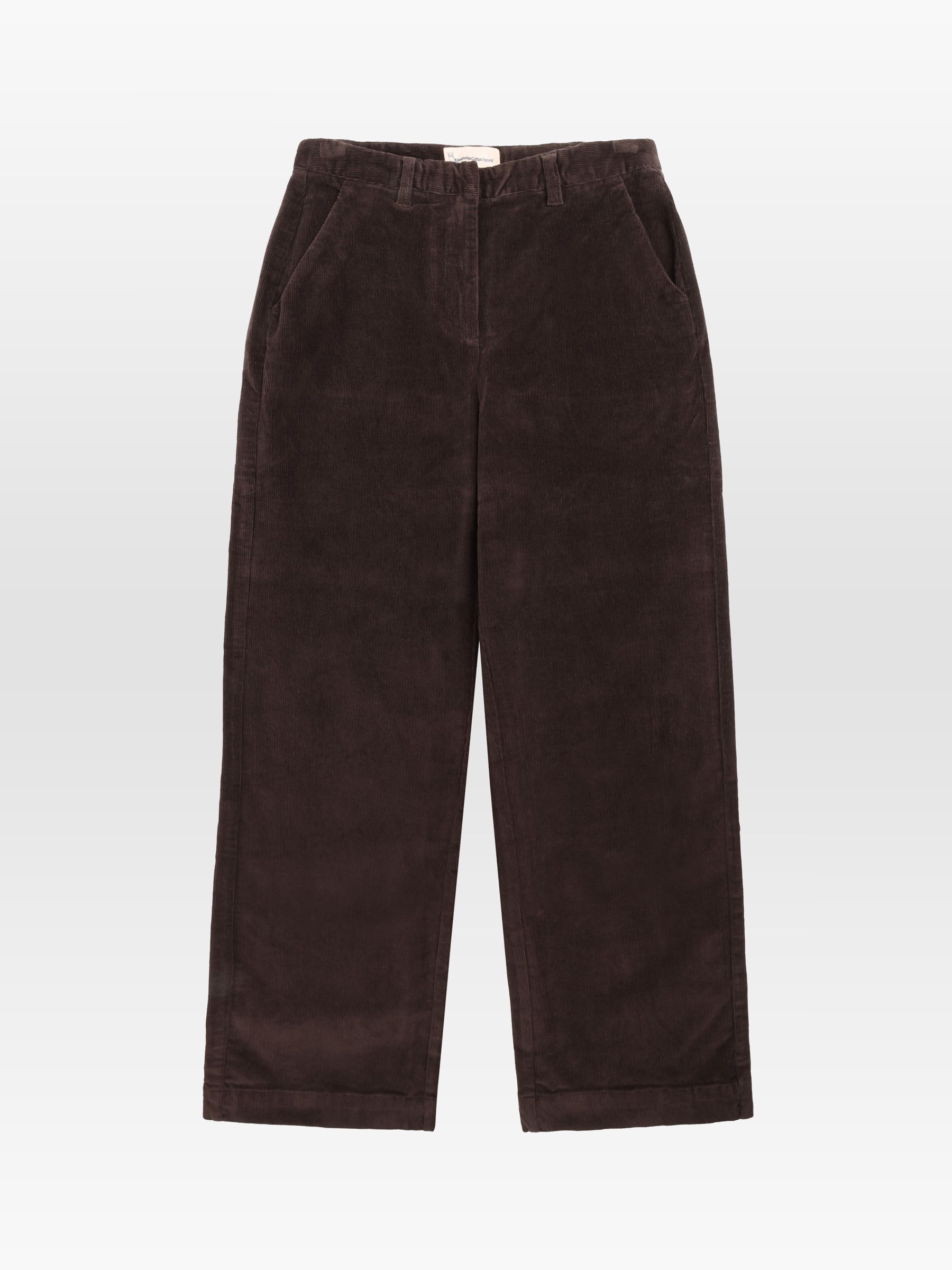 Hose Bora Wide Corduroy Pant chocolate torte Knowledge Cotton Apparel
