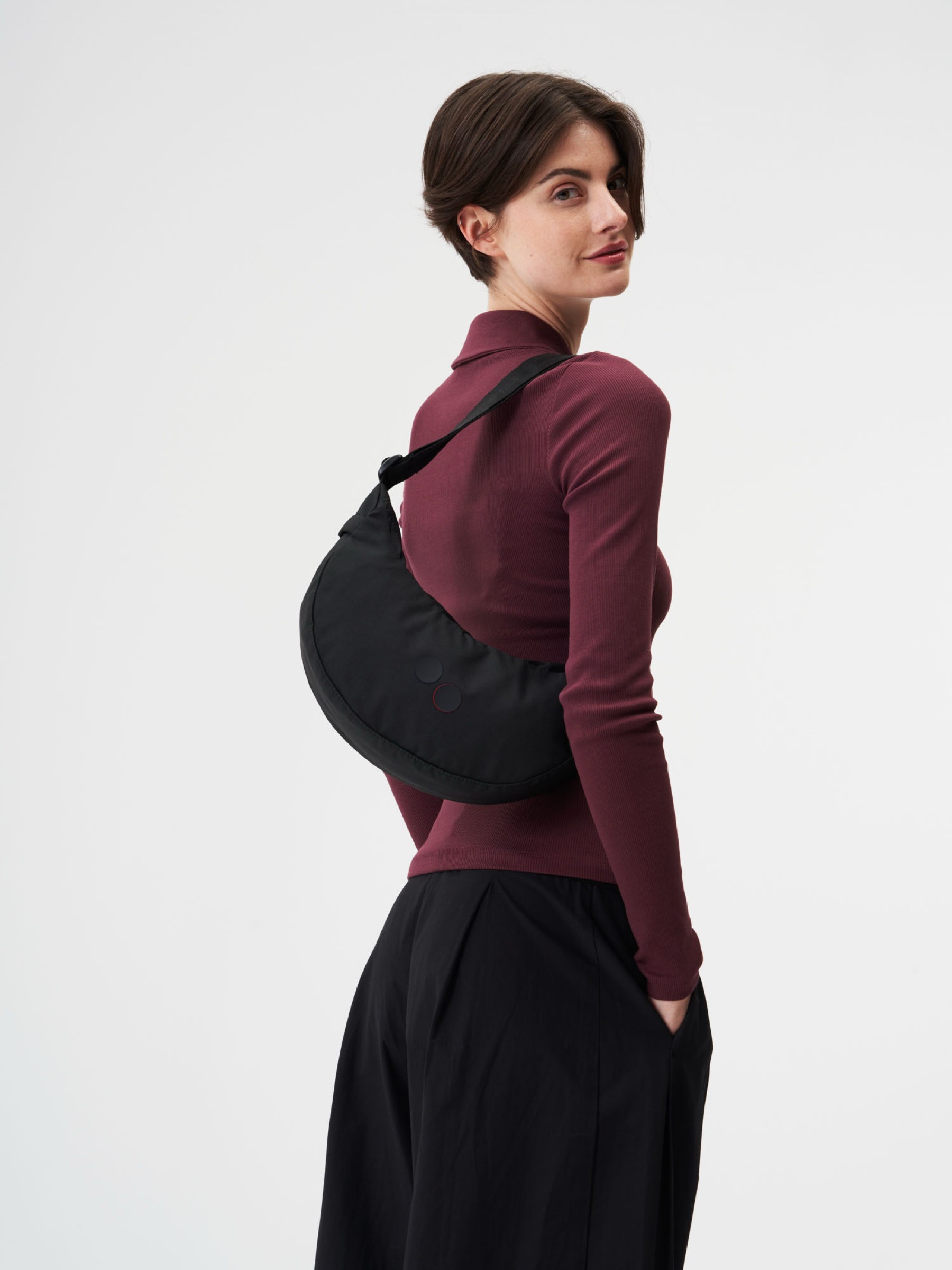 Tasche Krumm Small rooted black pinqponq