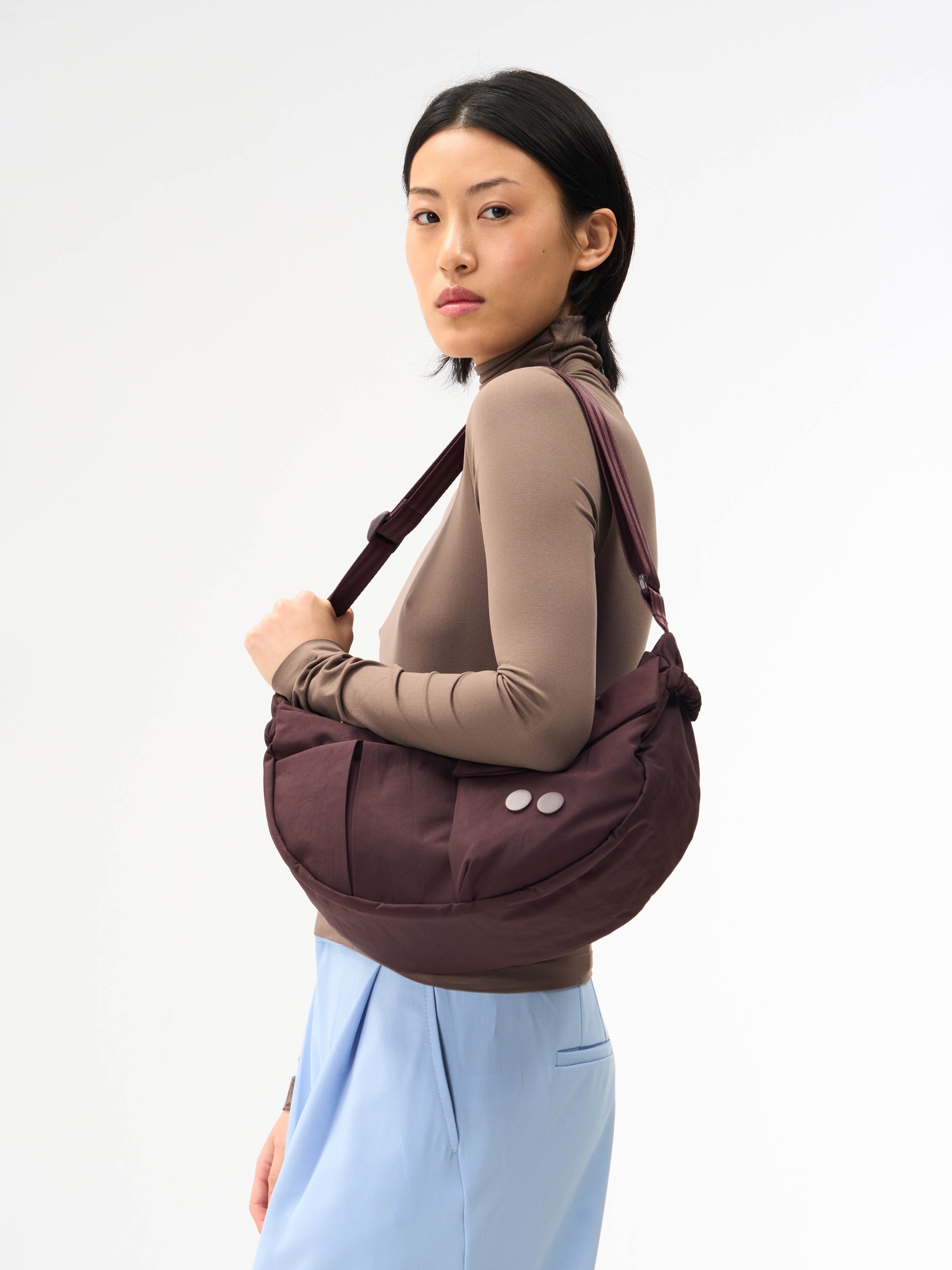 Tasche Krumm Medium crinkle mahagoni pinqponq