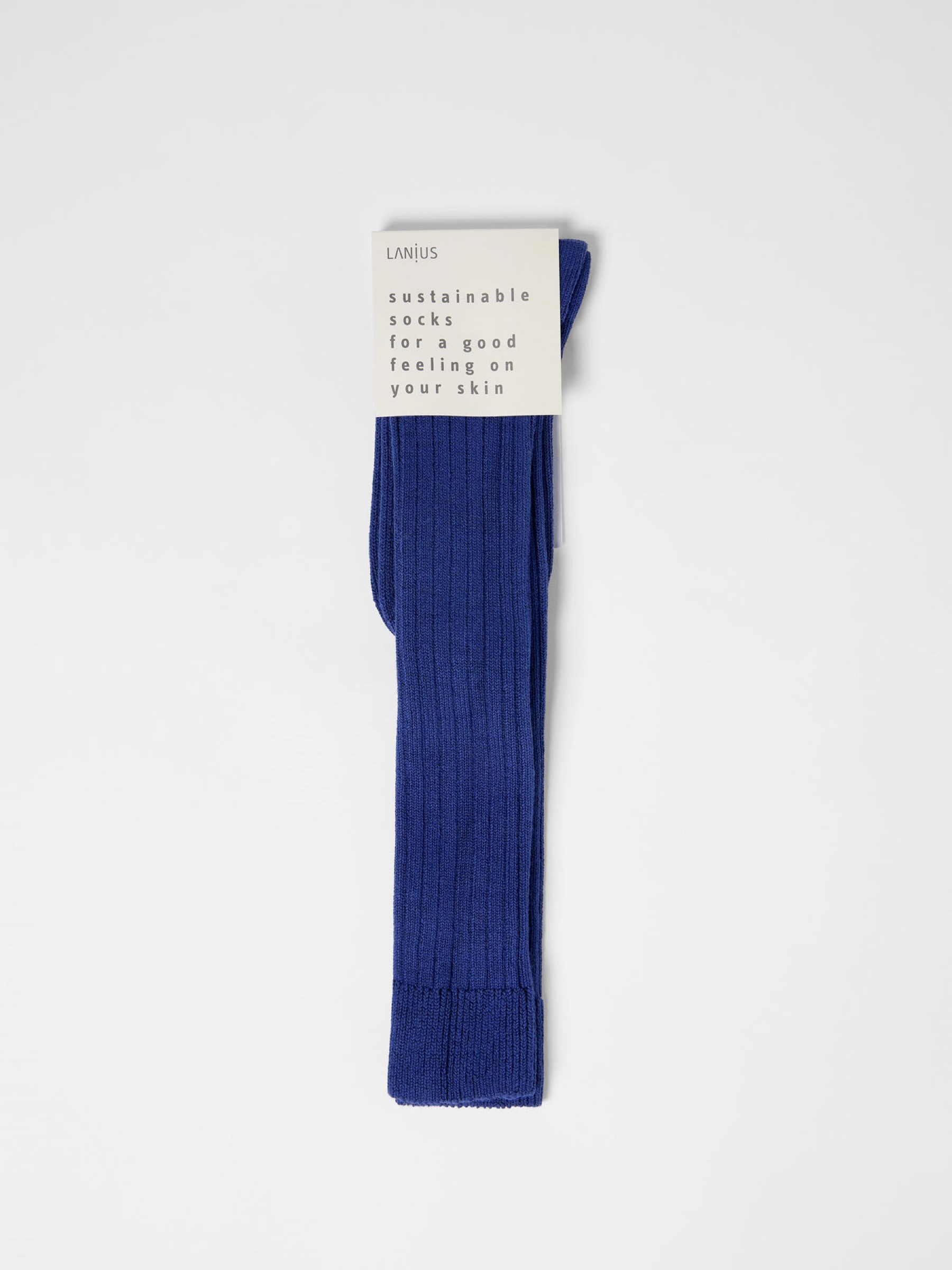 Socken Kniestrümpfe mit Rippe GOTS violet Lanius