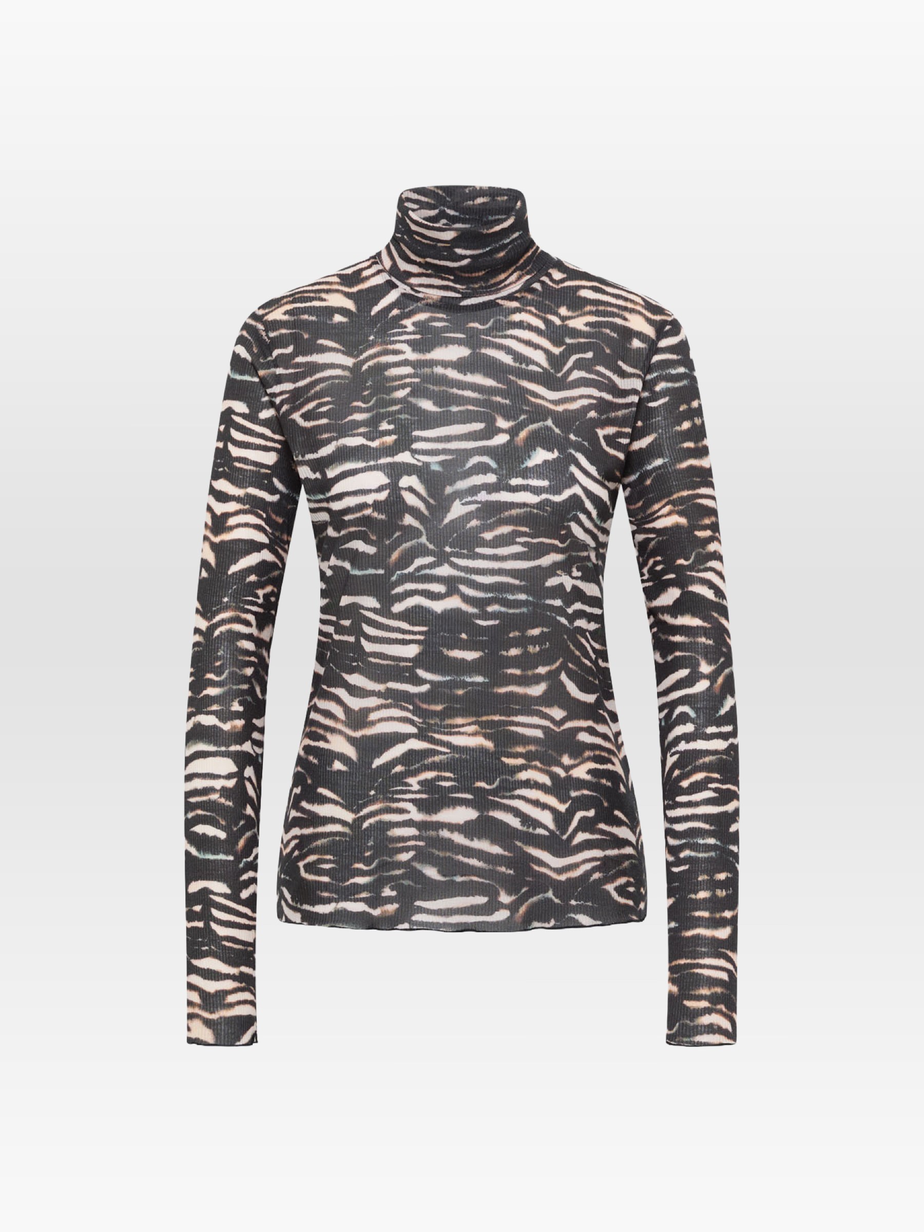 Longsleeve Rollkragenshirt print animal stipes rose Lanius