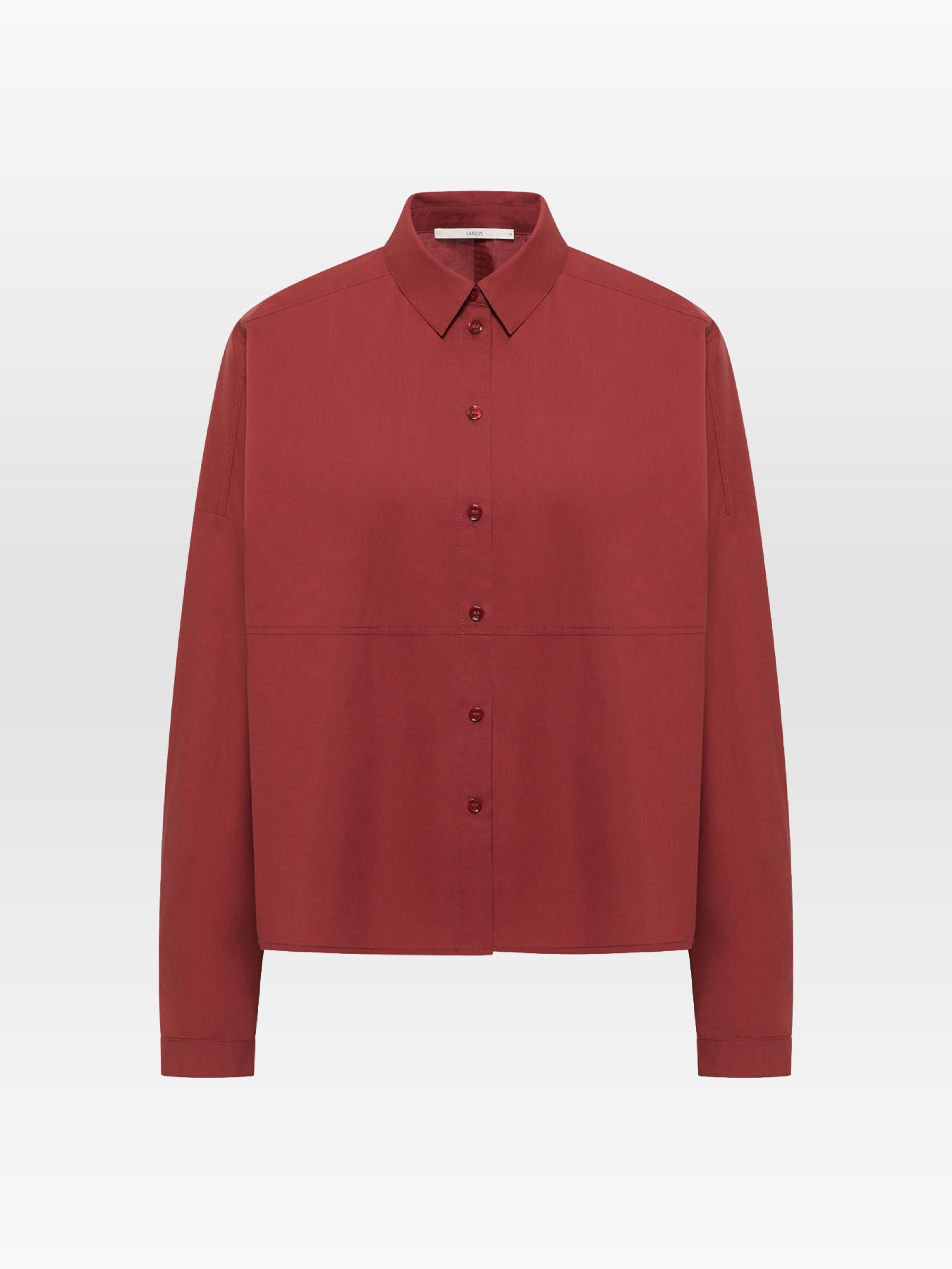 Bluse Hemdbluse red mahagony Lanius