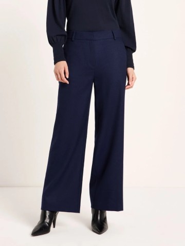 Verkürzte Hose GOTS midnight melange Lanius