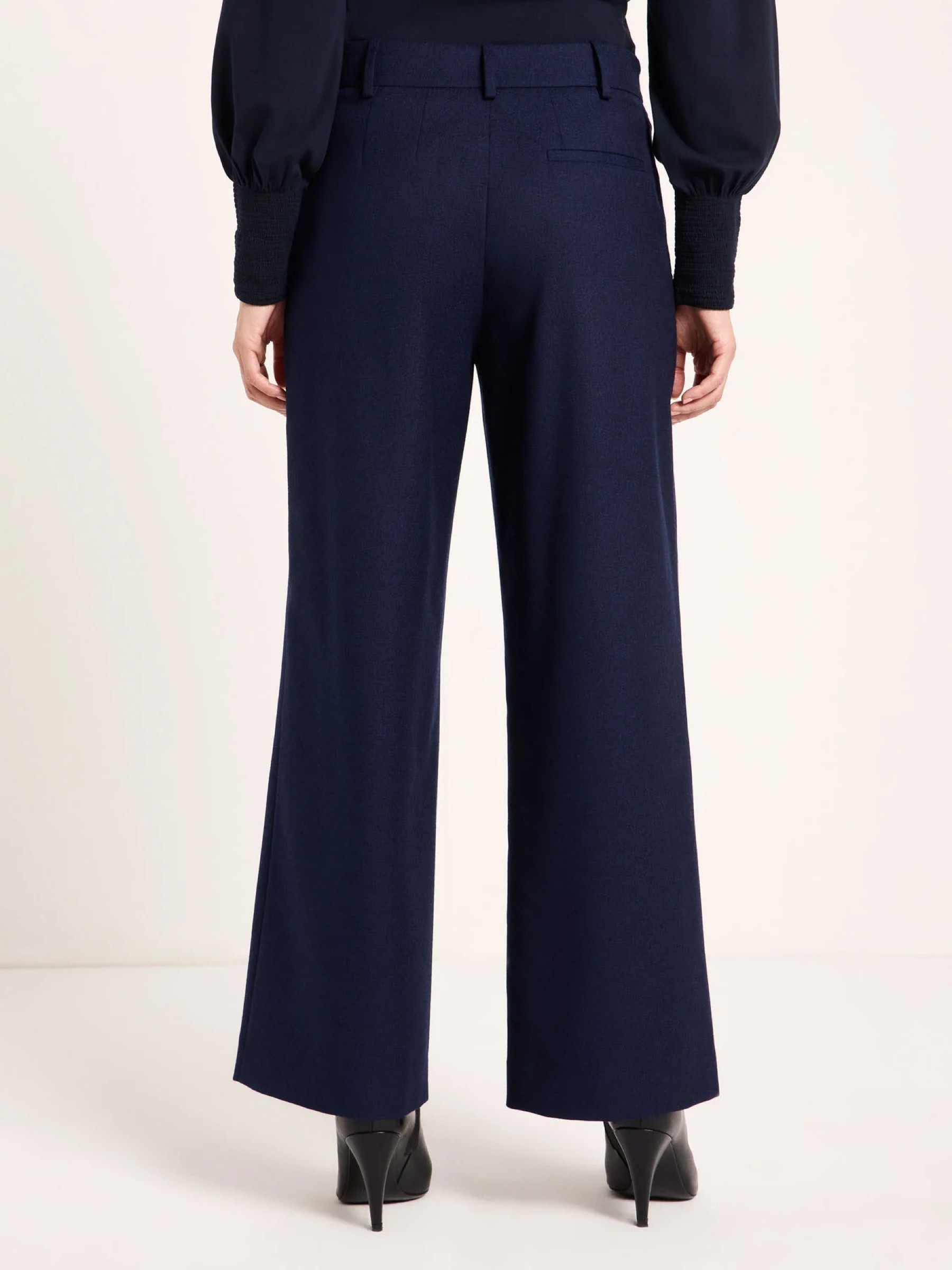 Verkürzte Hose GOTS midnight melange Lanius