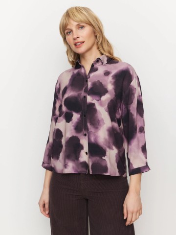 Bluse Blouse Cypress Waterdrop dark grape Recolution