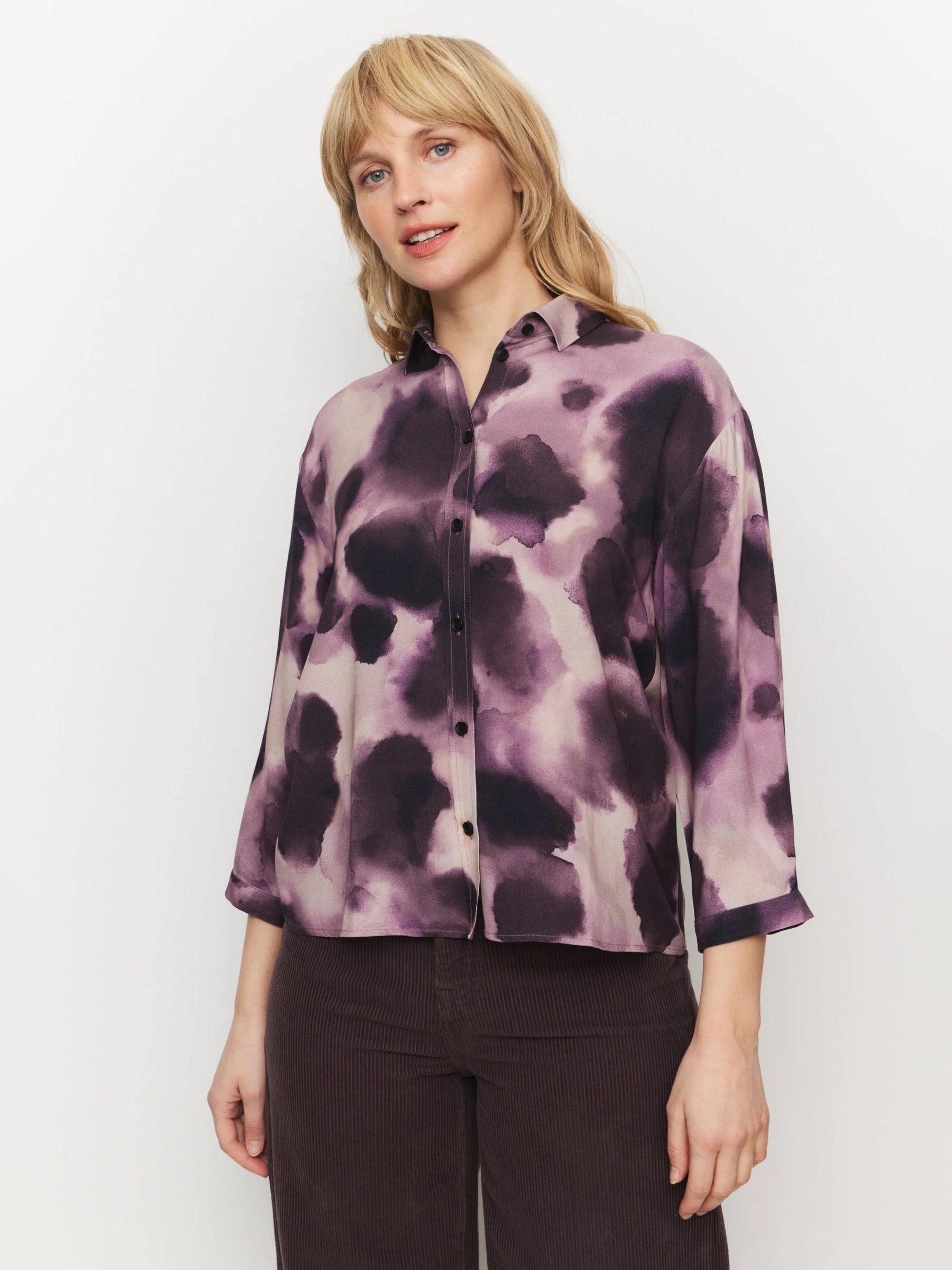 Bluse Blouse Cypress Waterdrop dark grape Recolution