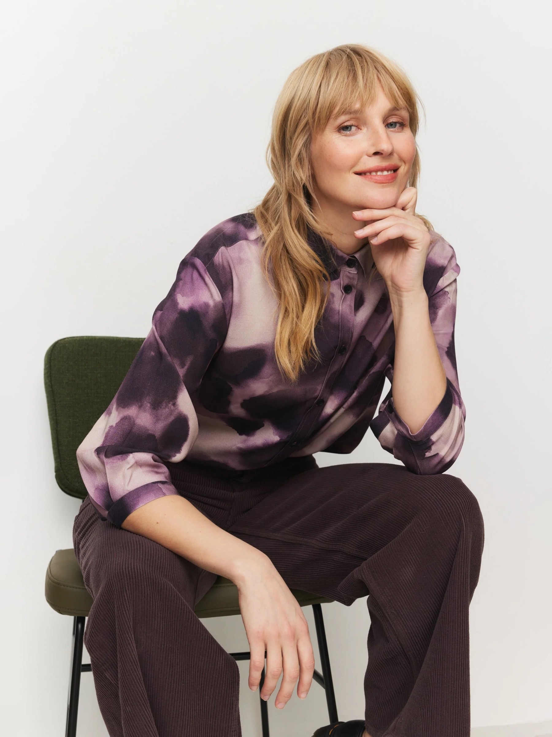 Bluse Blouse Cypress Waterdrop dark grape Recolution