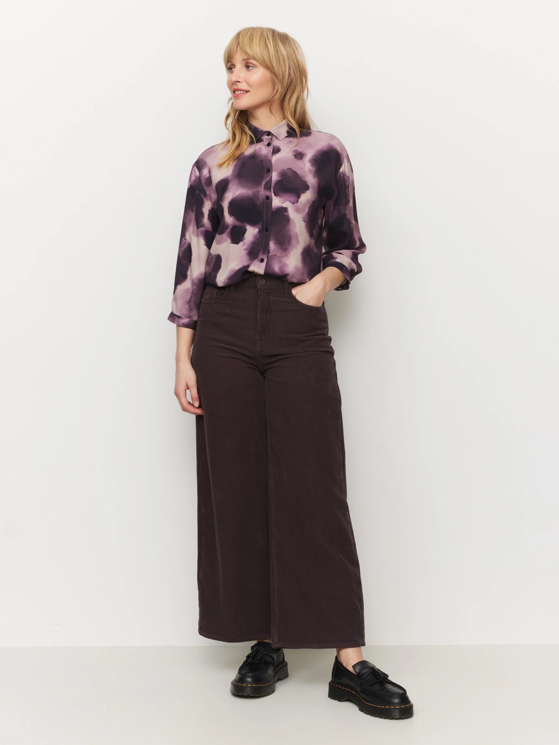 Bluse Blouse Cypress Waterdrop dark grape Recolution