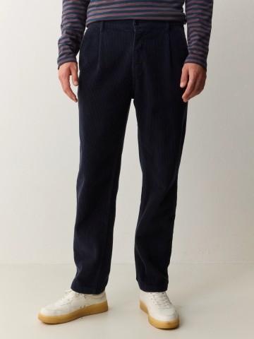 Hose Chino Oak Corduroy dark navy Recolution