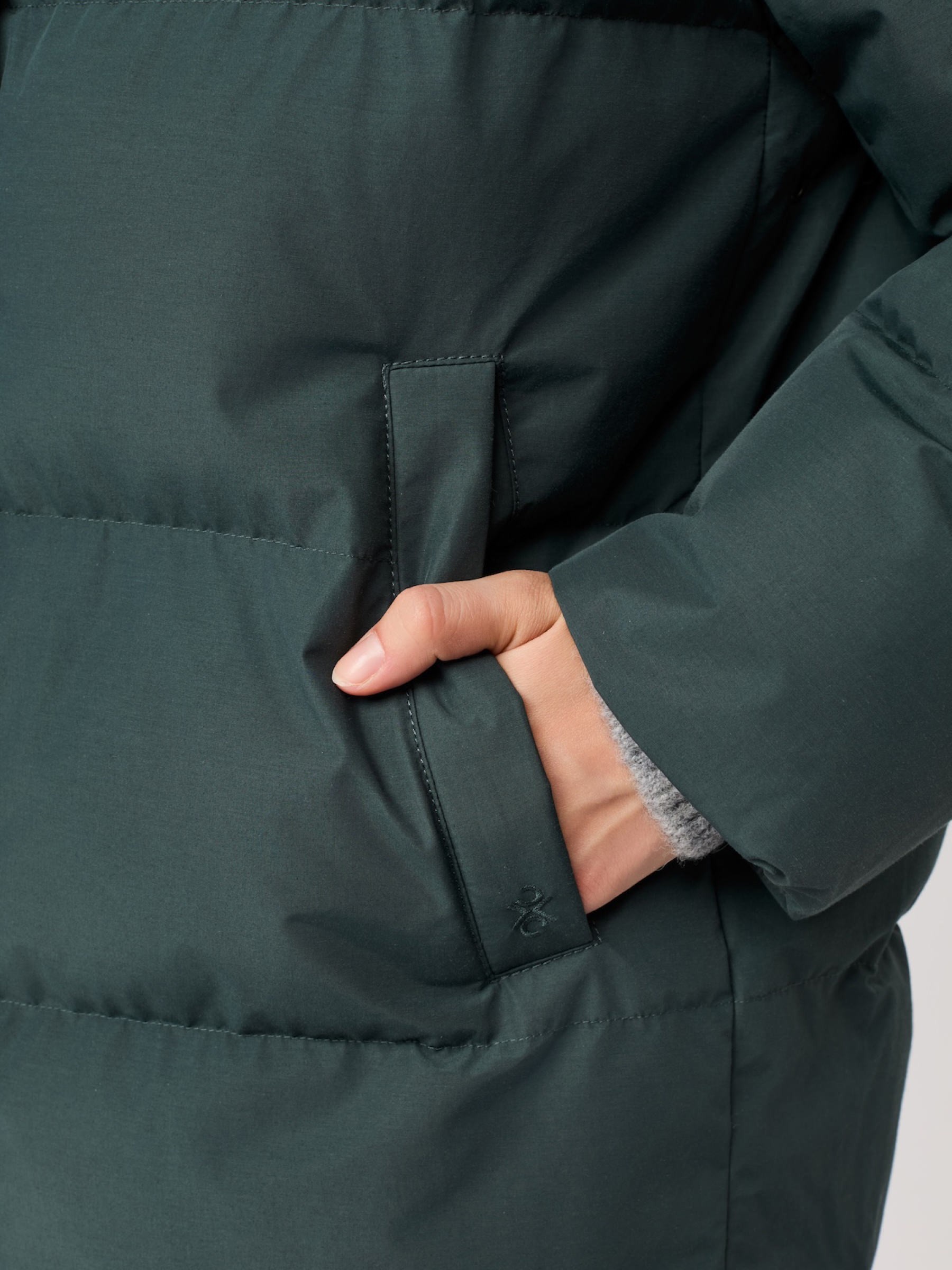Jacke mit Stehkragen aus Eco Daune fir LangerChen