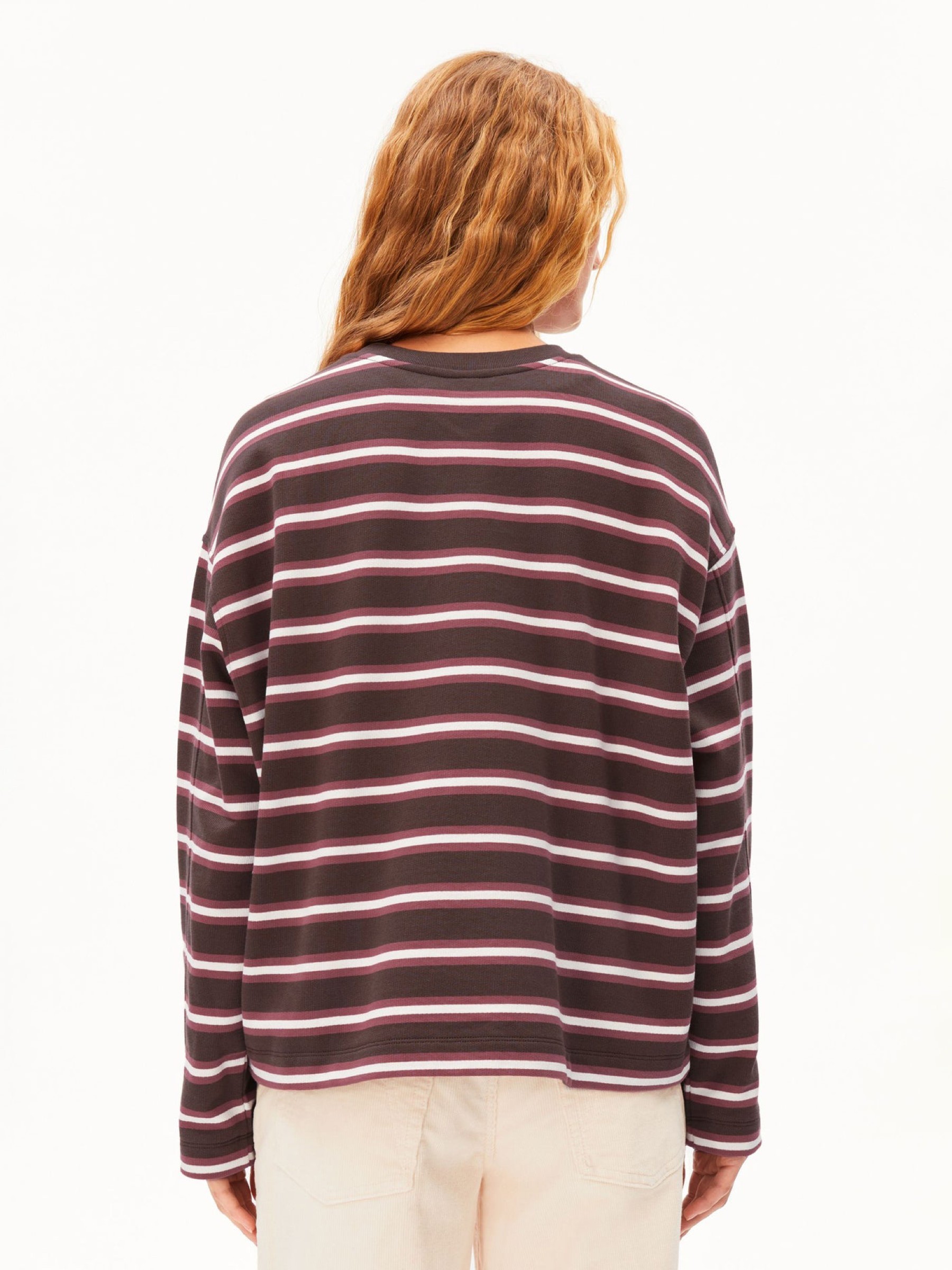 Pullover Frankaa Bold Iconic A claystone-oatmilk-velvet ember Armedangels