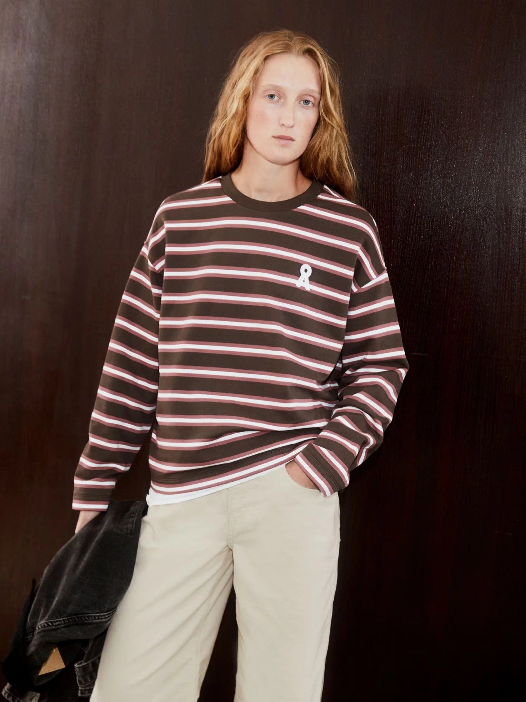 Pullover Frankaa Bold Iconic A claystone-oatmilk-velvet ember Armedangels