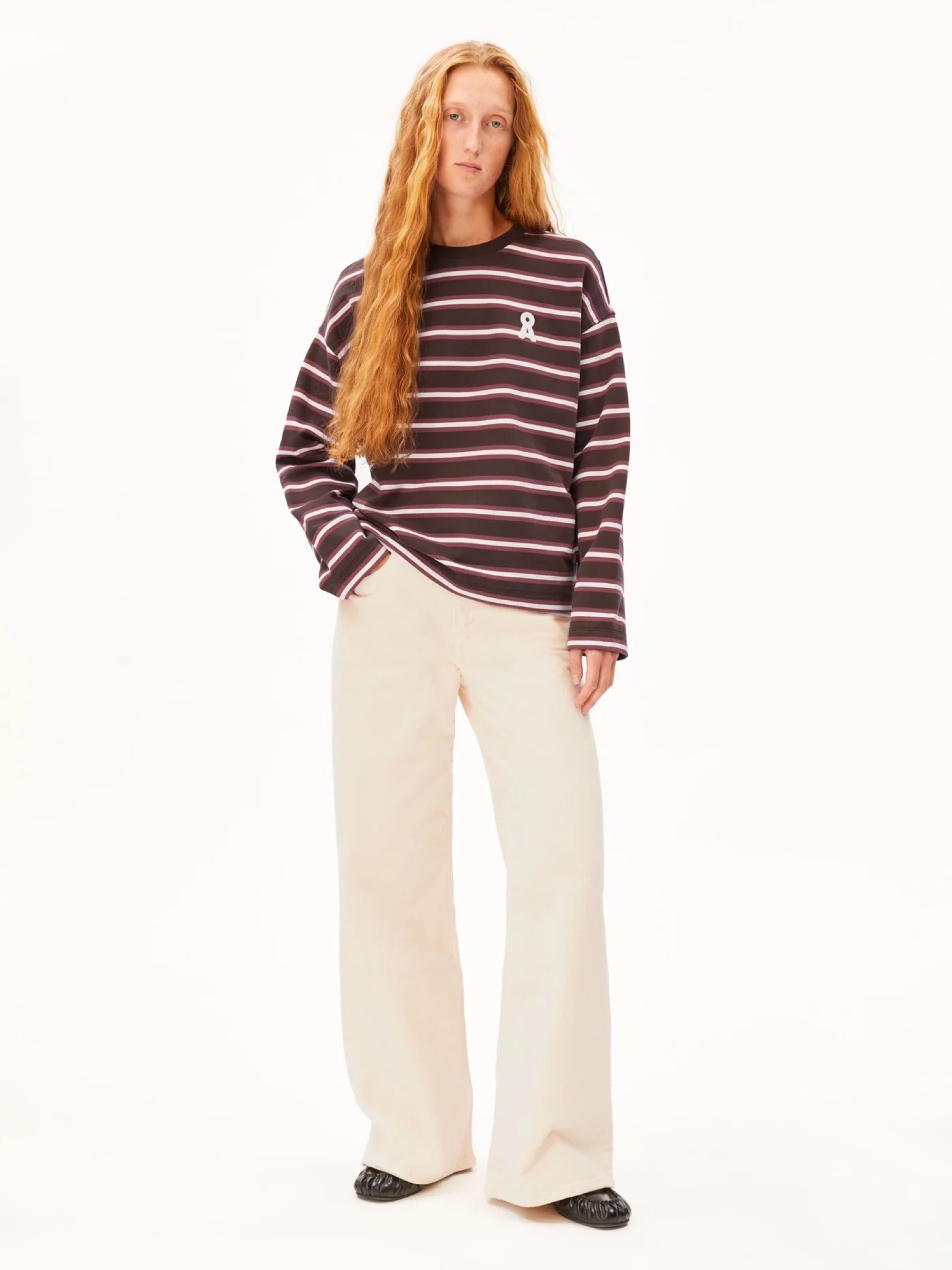 Pullover Frankaa Bold Iconic A claystone-oatmilk-velvet ember Armedangels