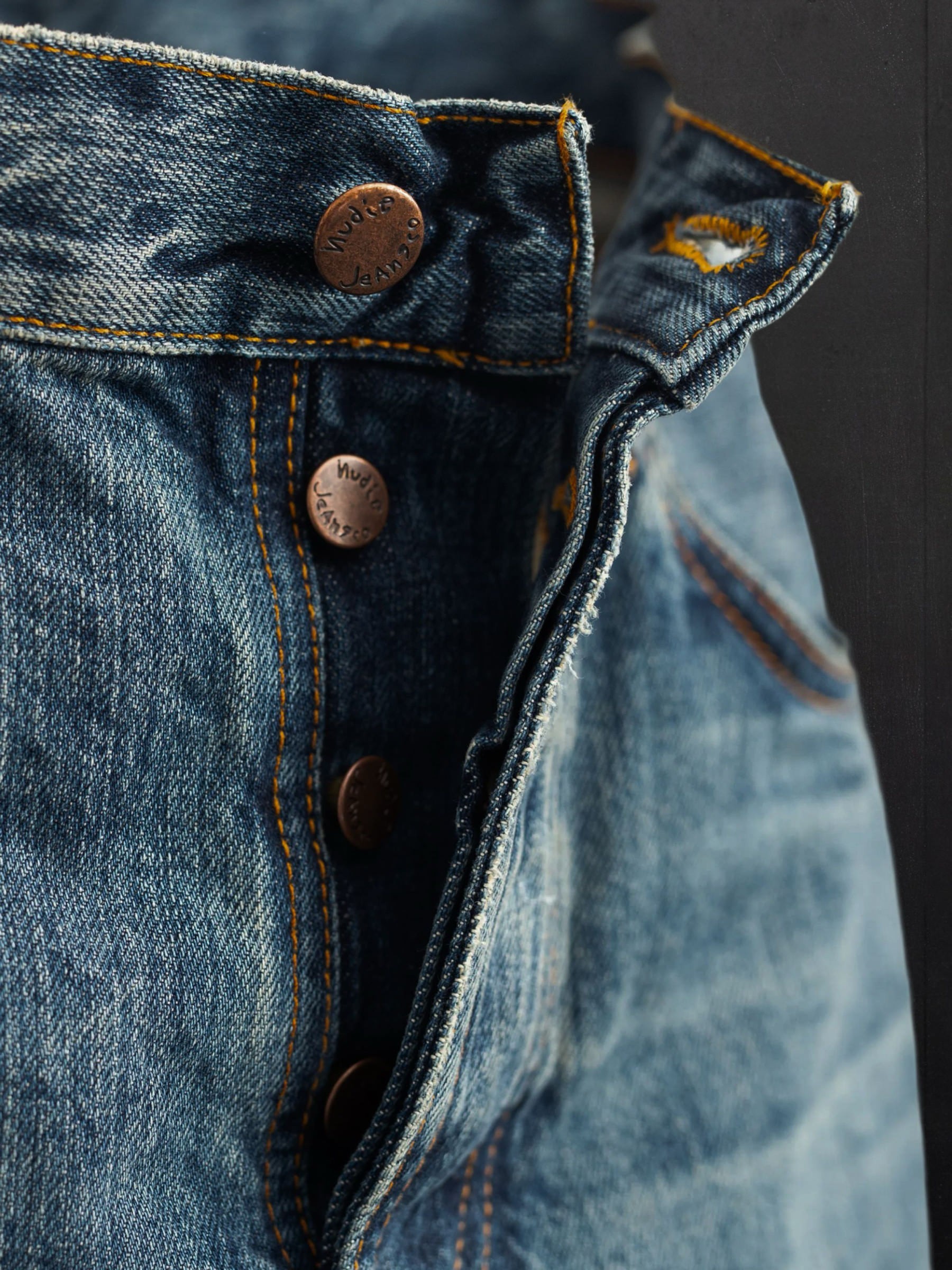 Jeanshose Rad Rufus lineage tracks Nudie Jeans