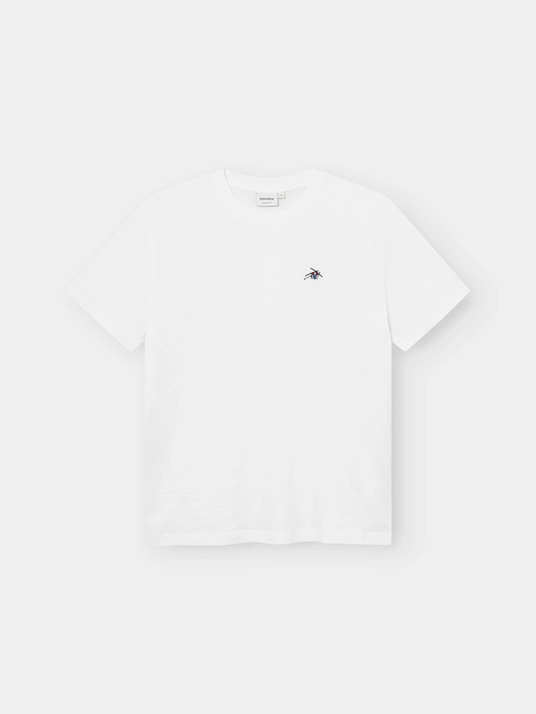 T-shirt Stockholm Ski Crash EMB white Dedicated