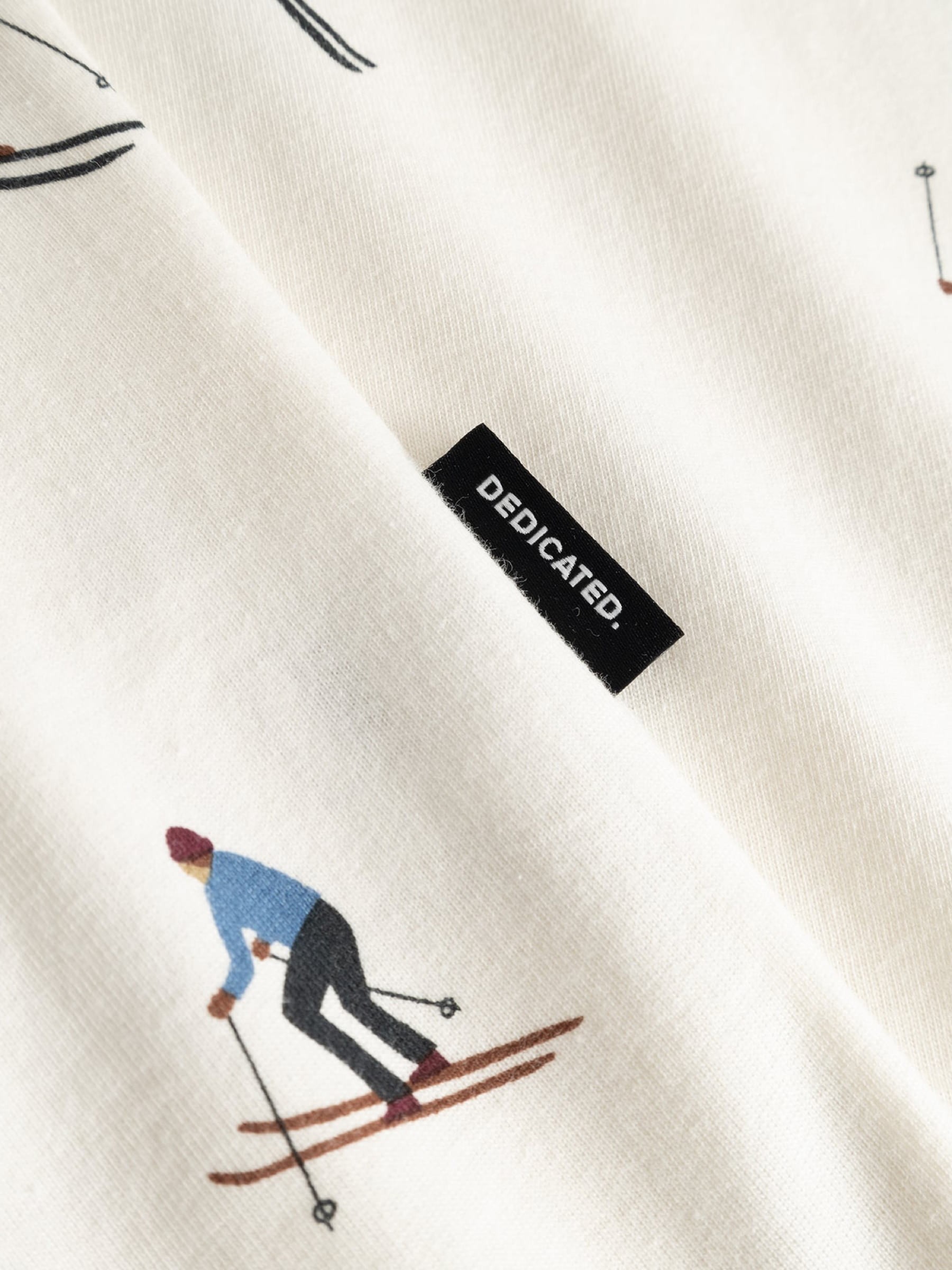 T-Shirt Stockholm Ski Team AOP off-white Dedicated