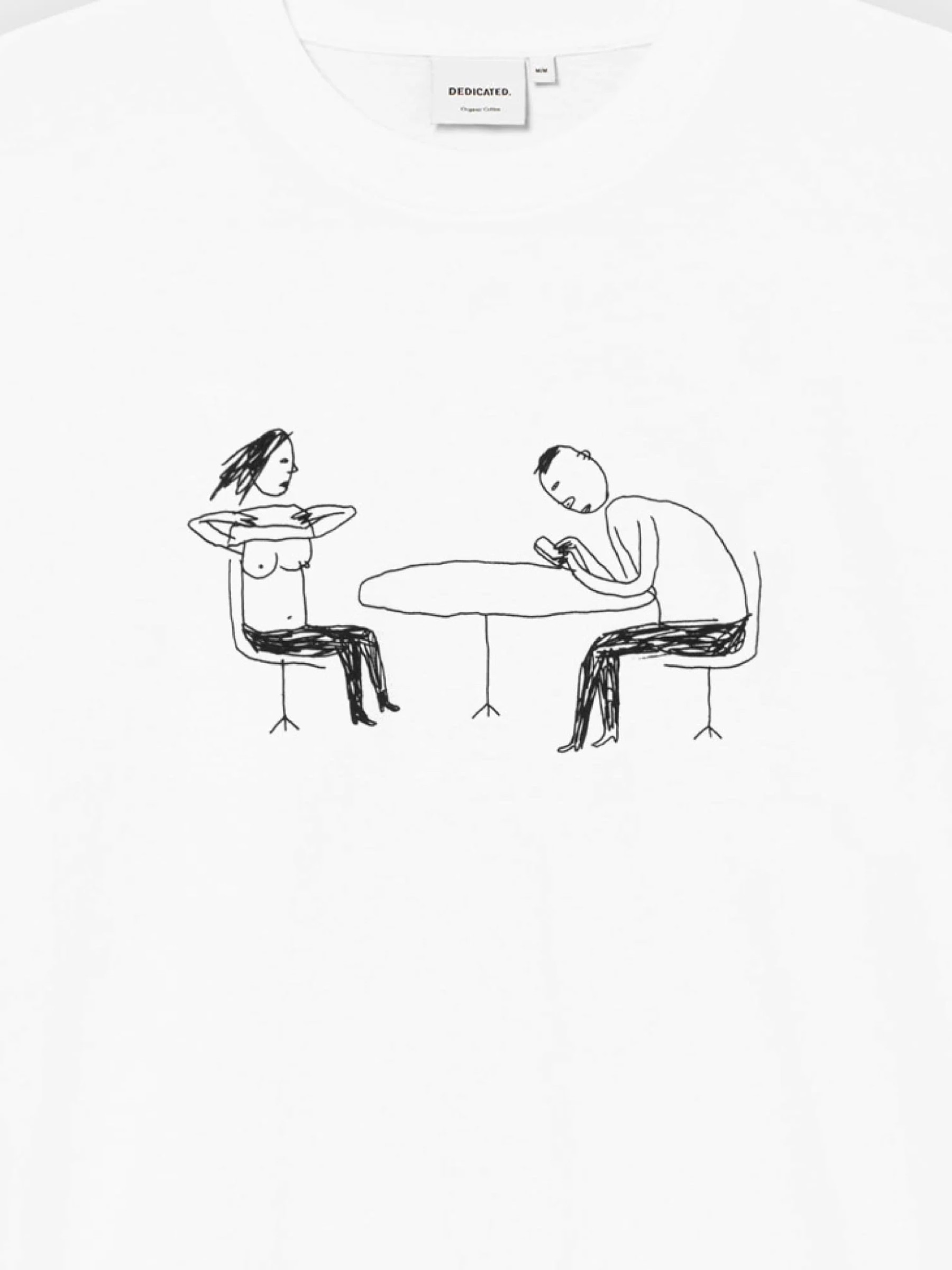 T-Shirt Stockholm Phoney Date white Dedicated