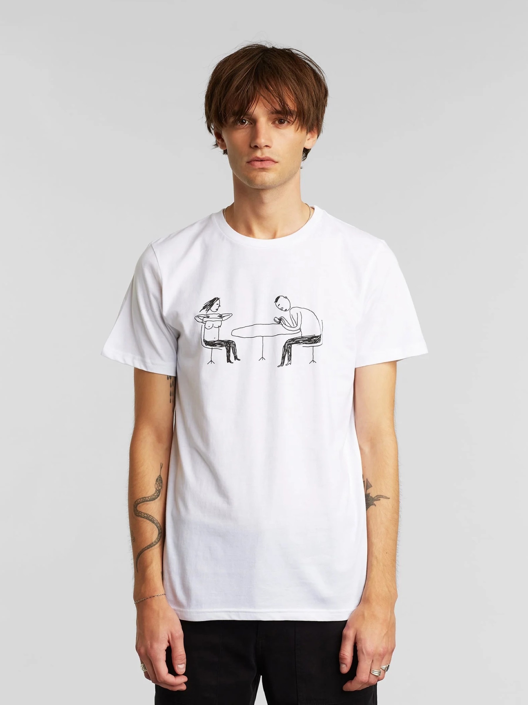 T-Shirt Stockholm Phoney Date white Dedicated