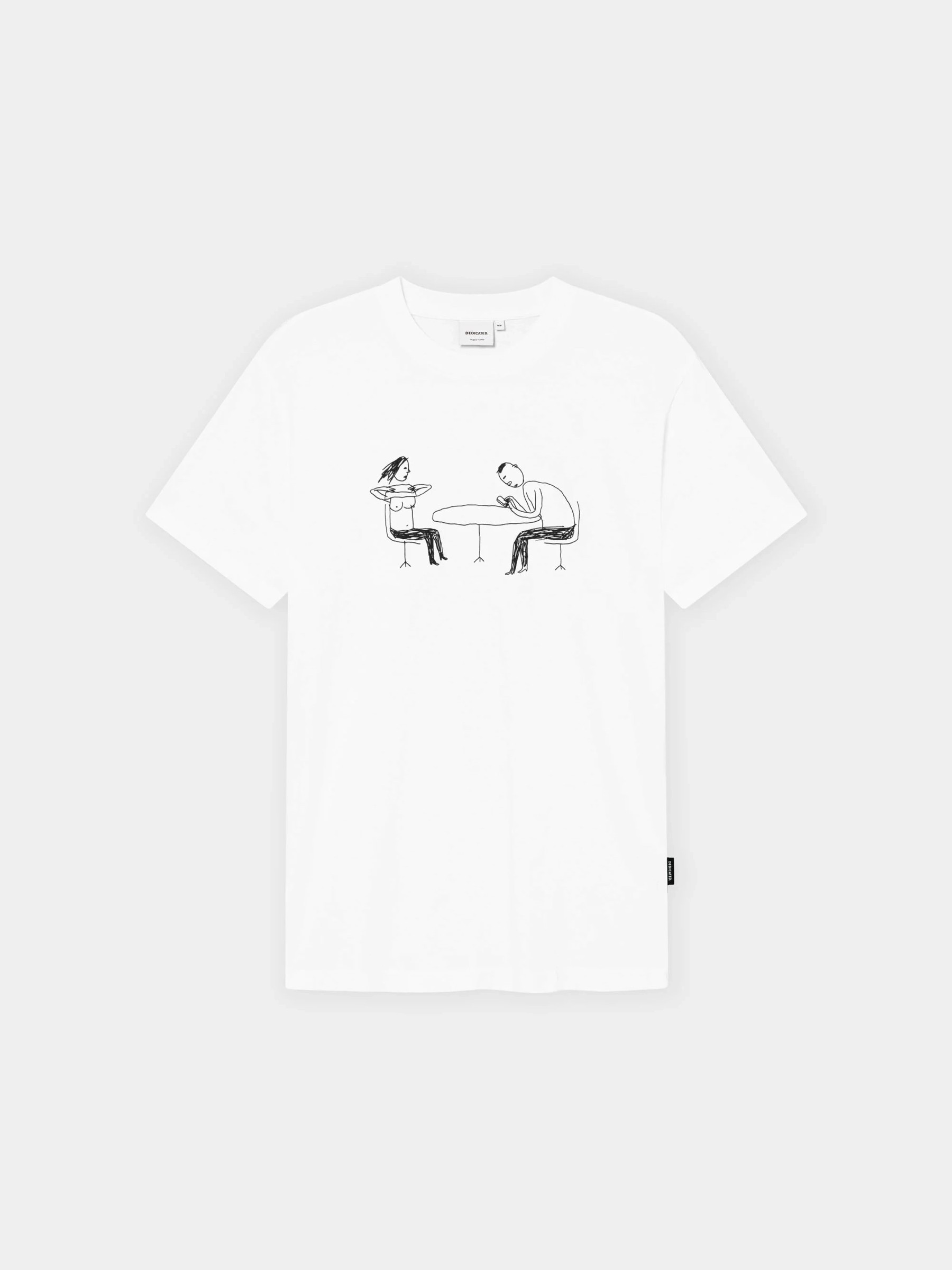 T-Shirt Stockholm Phoney Date white Dedicated