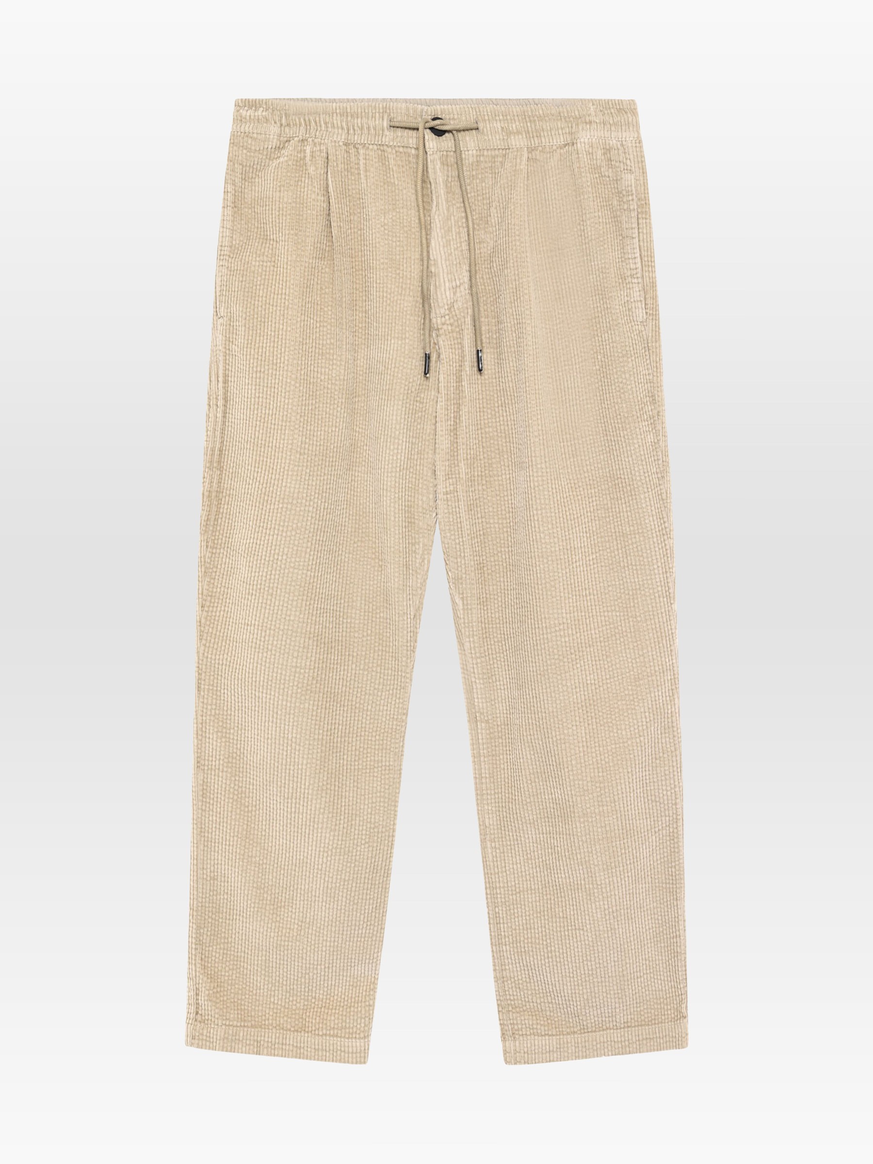 Hose Fig Comfort Corduroy Pants light feather gray Knowledge Cotton Apparel
