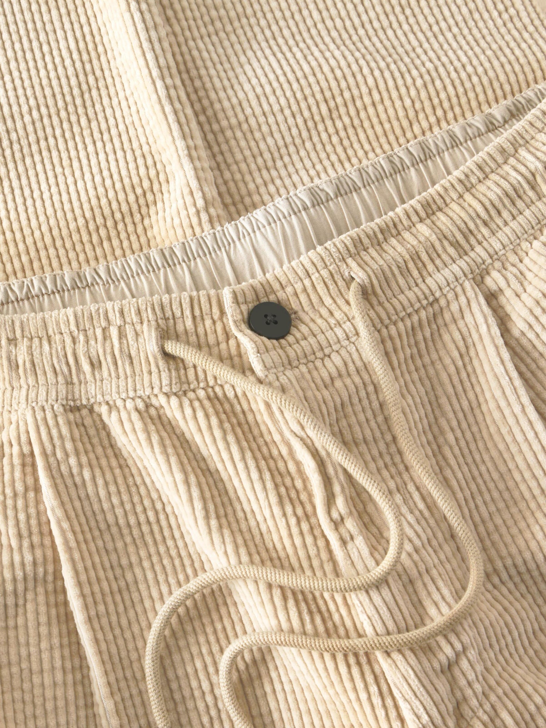 Hose Fig Comfoft Corduroy Pants light feather gray Knowledge Cotton Apparel