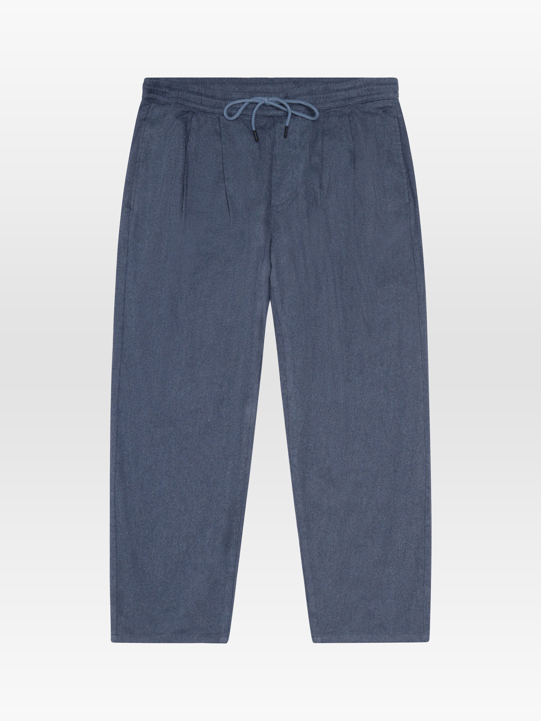 Hose Ozone Relaxed Flannel Pant vintage indigo Knowledge Cotton Apparel